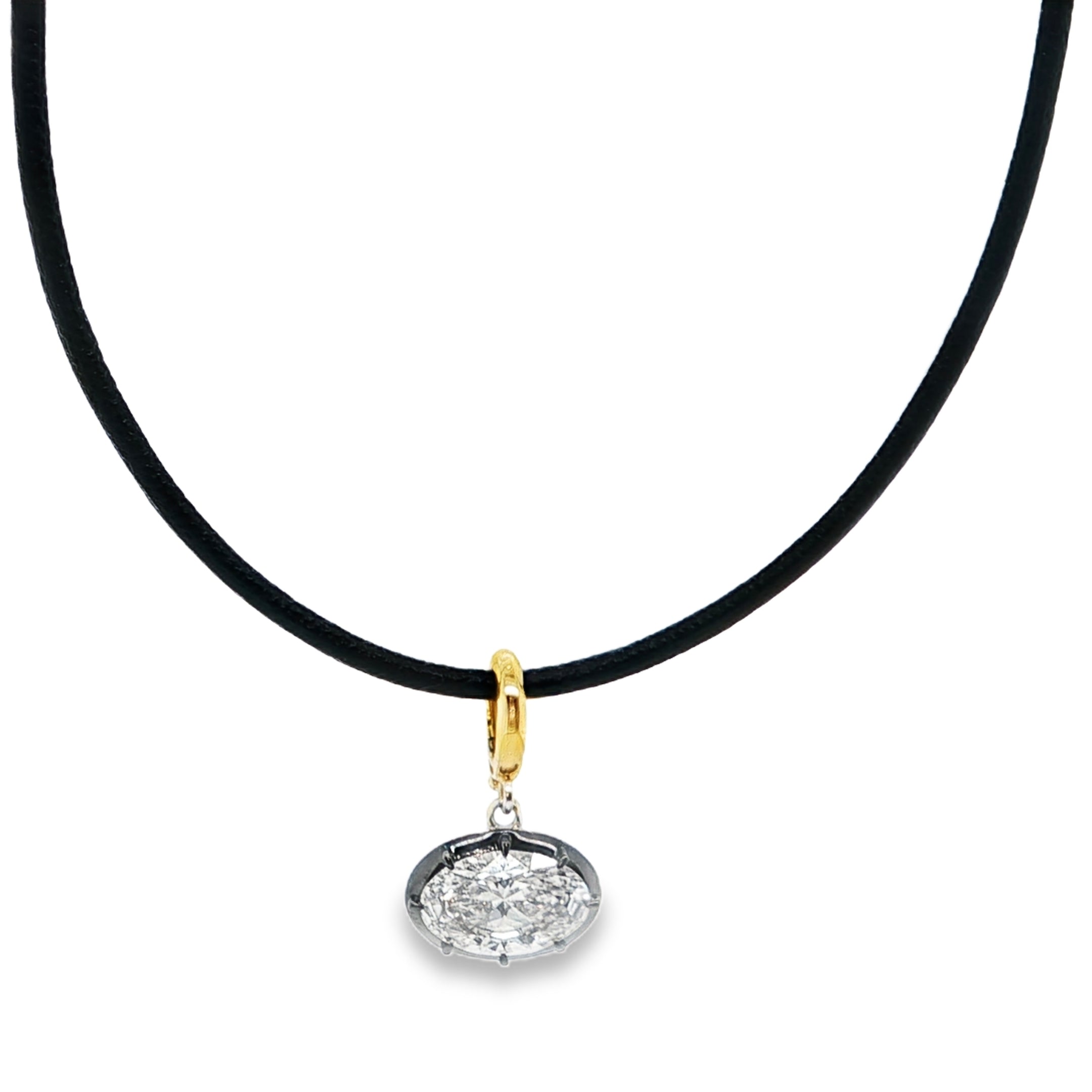 LAB DIAMOND OVAL CUT CHARM