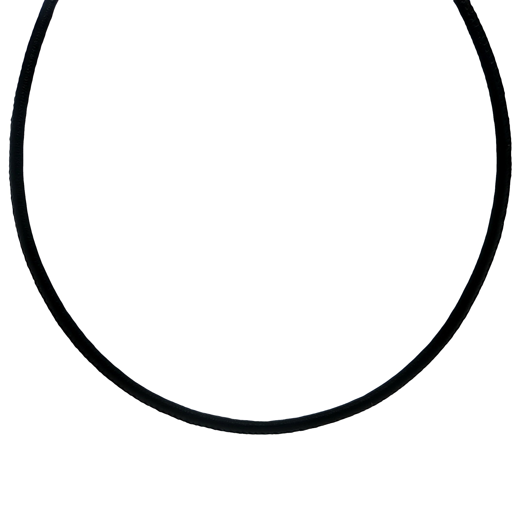 THICK BLACK LEATHER CORD CHOKER