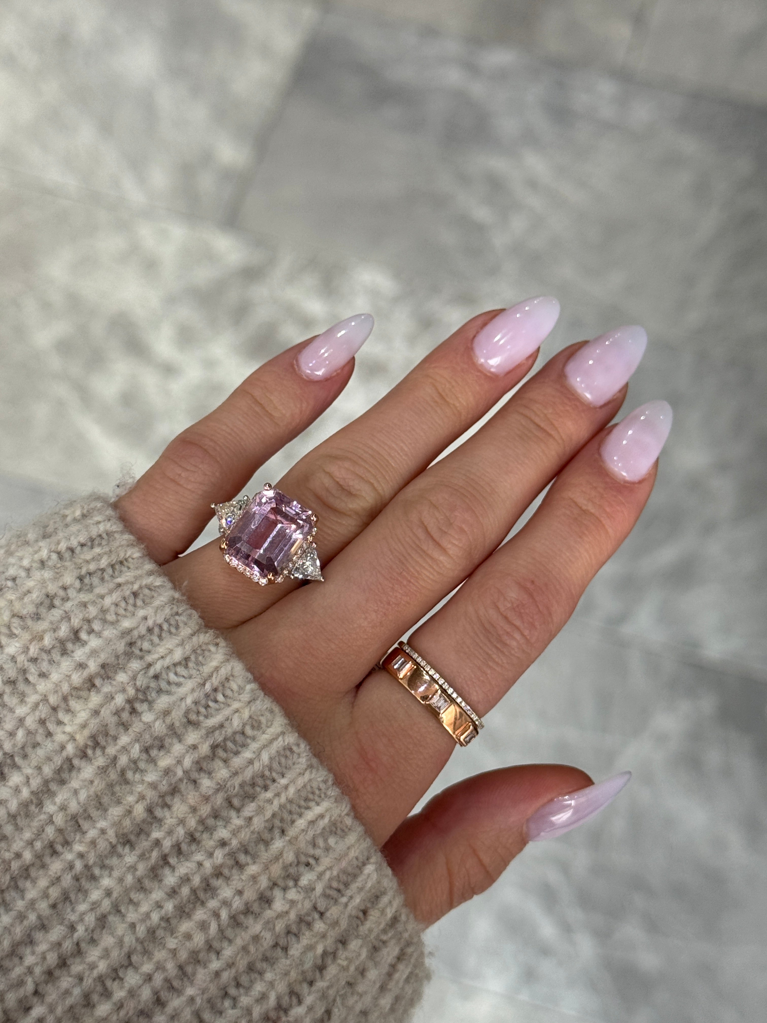 BEZEL SET DIAMOND BAGUETTE RING