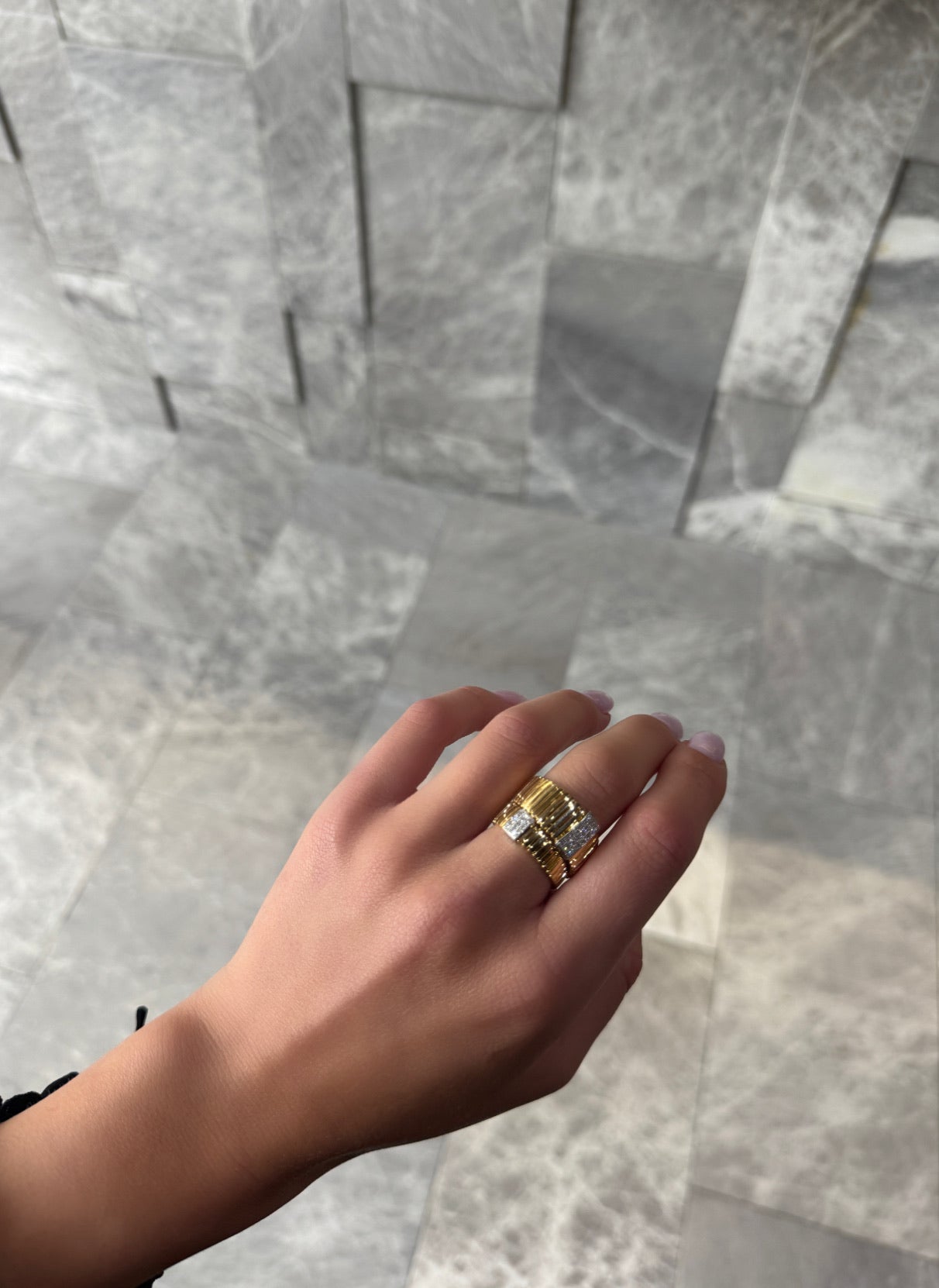 Gold Diamond Wrap Ring