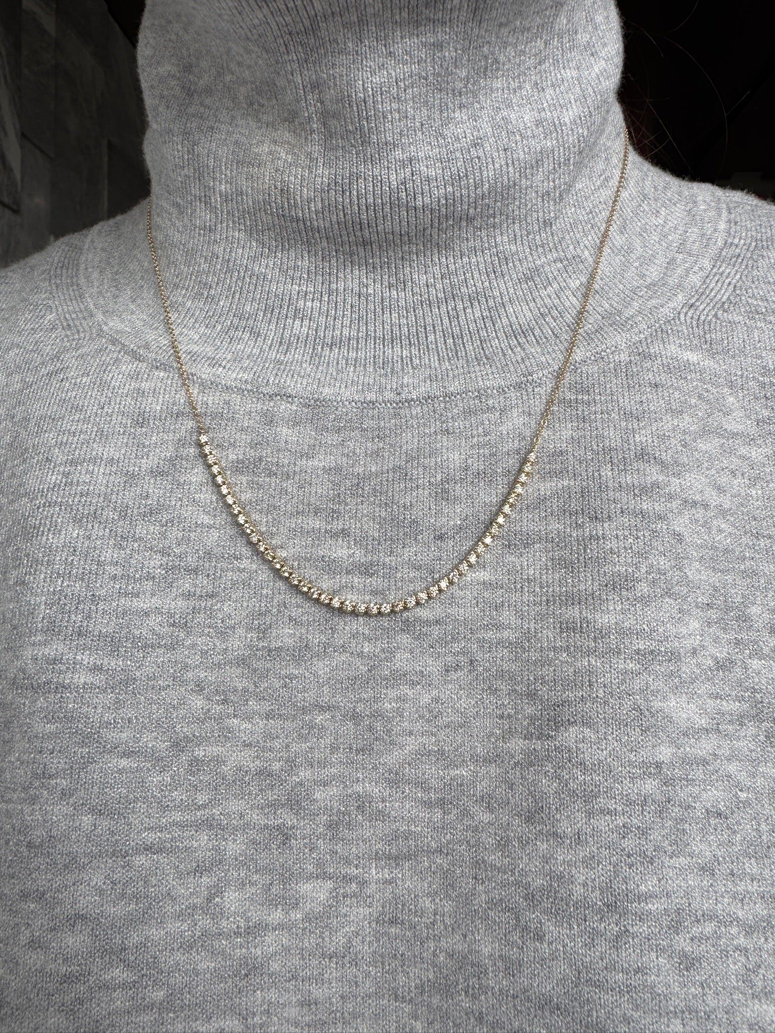 Diamond Section Necklace