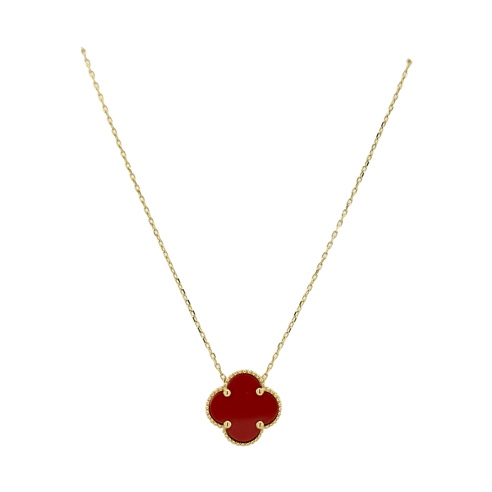 ENAMEL CLOVER NECKLACE