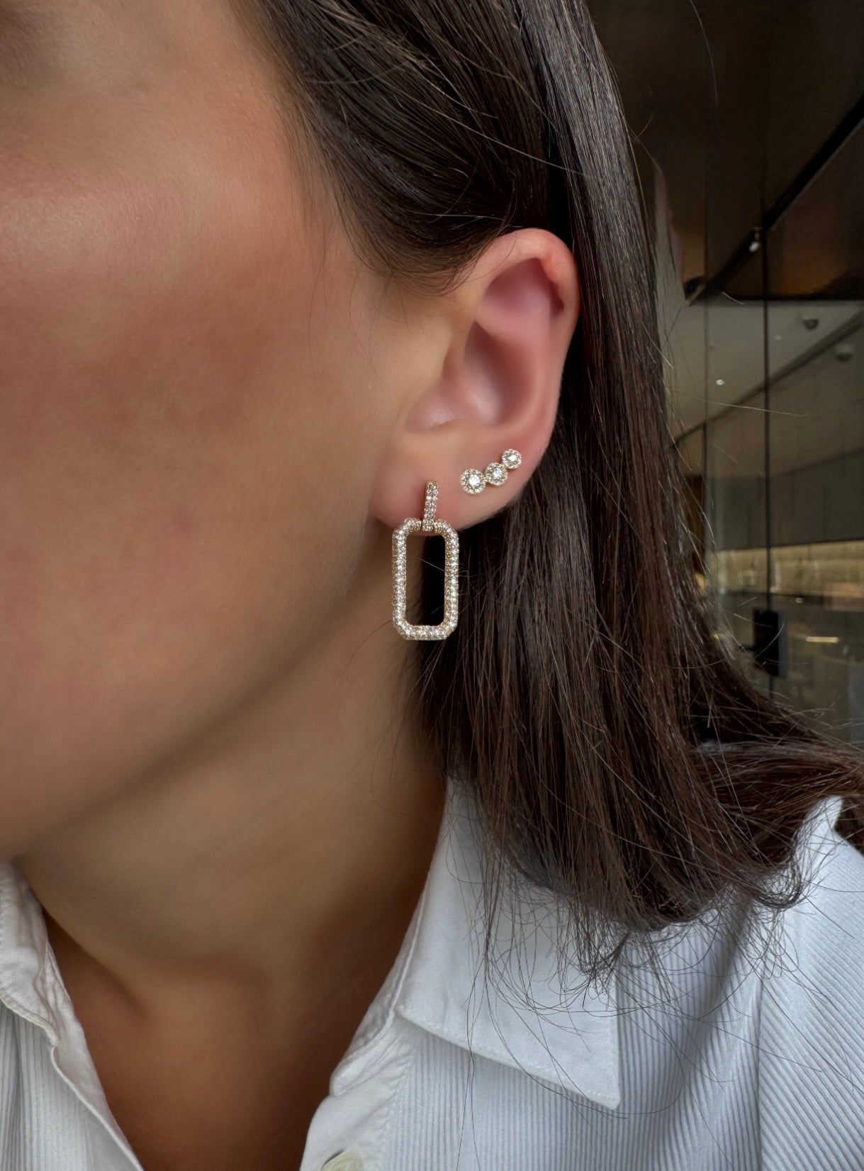 DIAMOND DROP EARRINGS