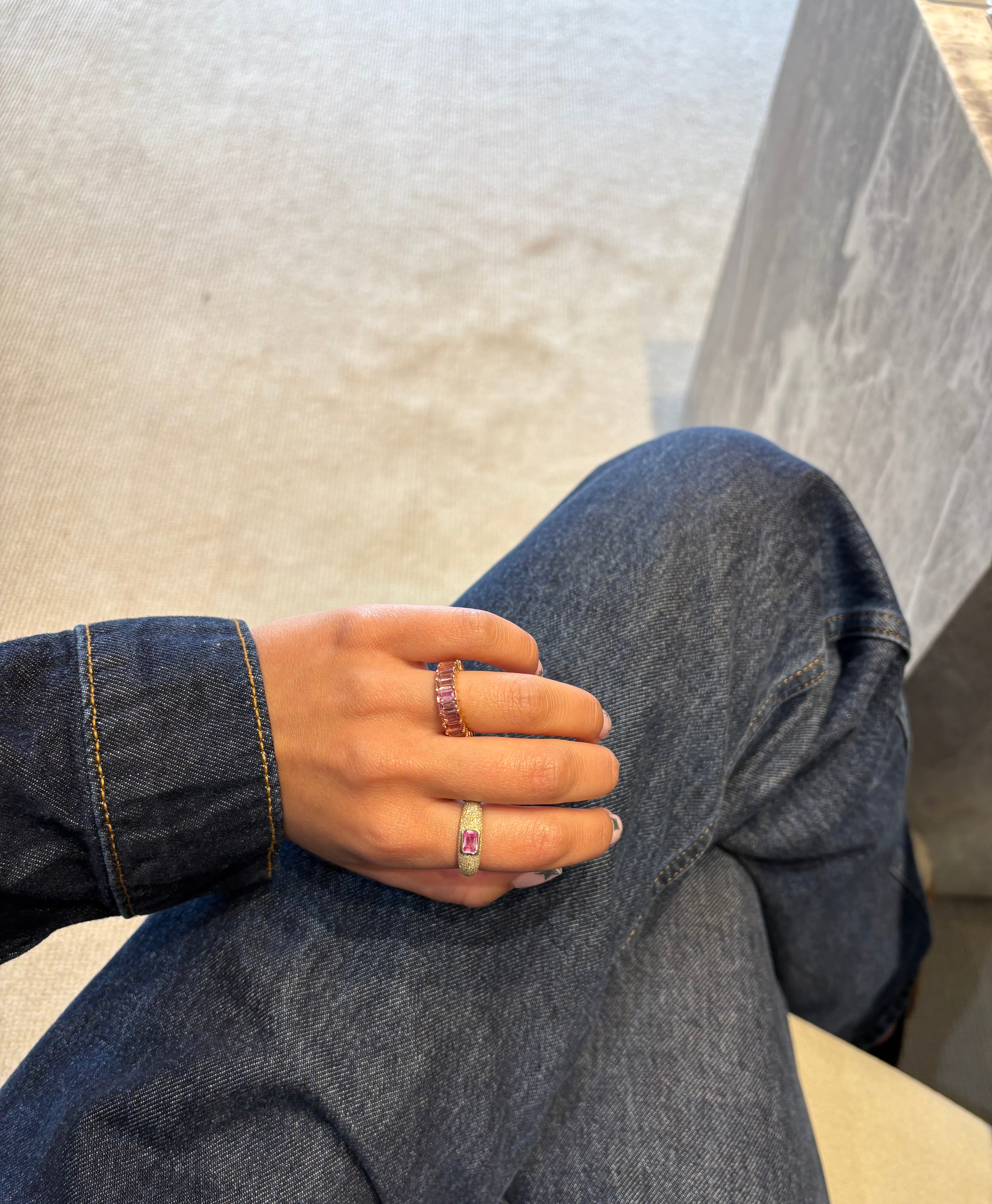 PINK TOURMALINE RING