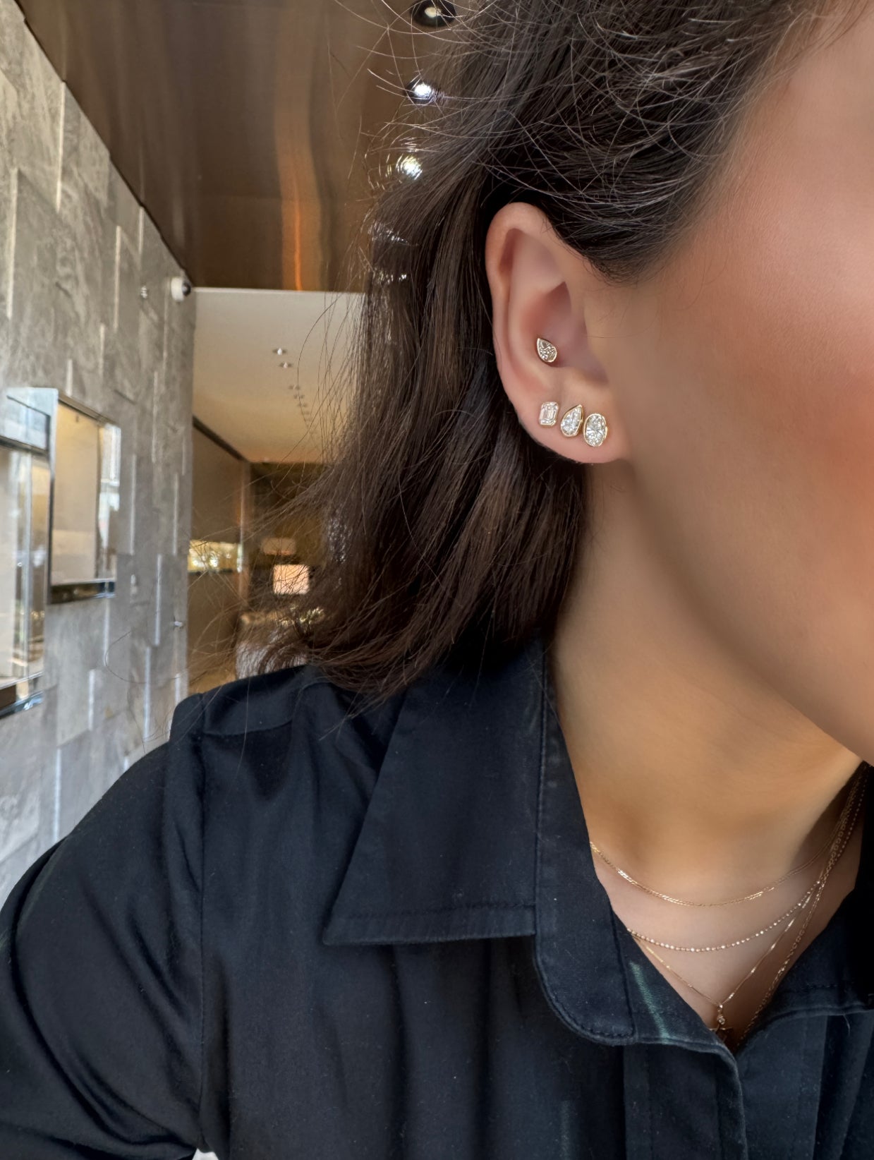 LAB OVAL CUT DIAMOND STUDS