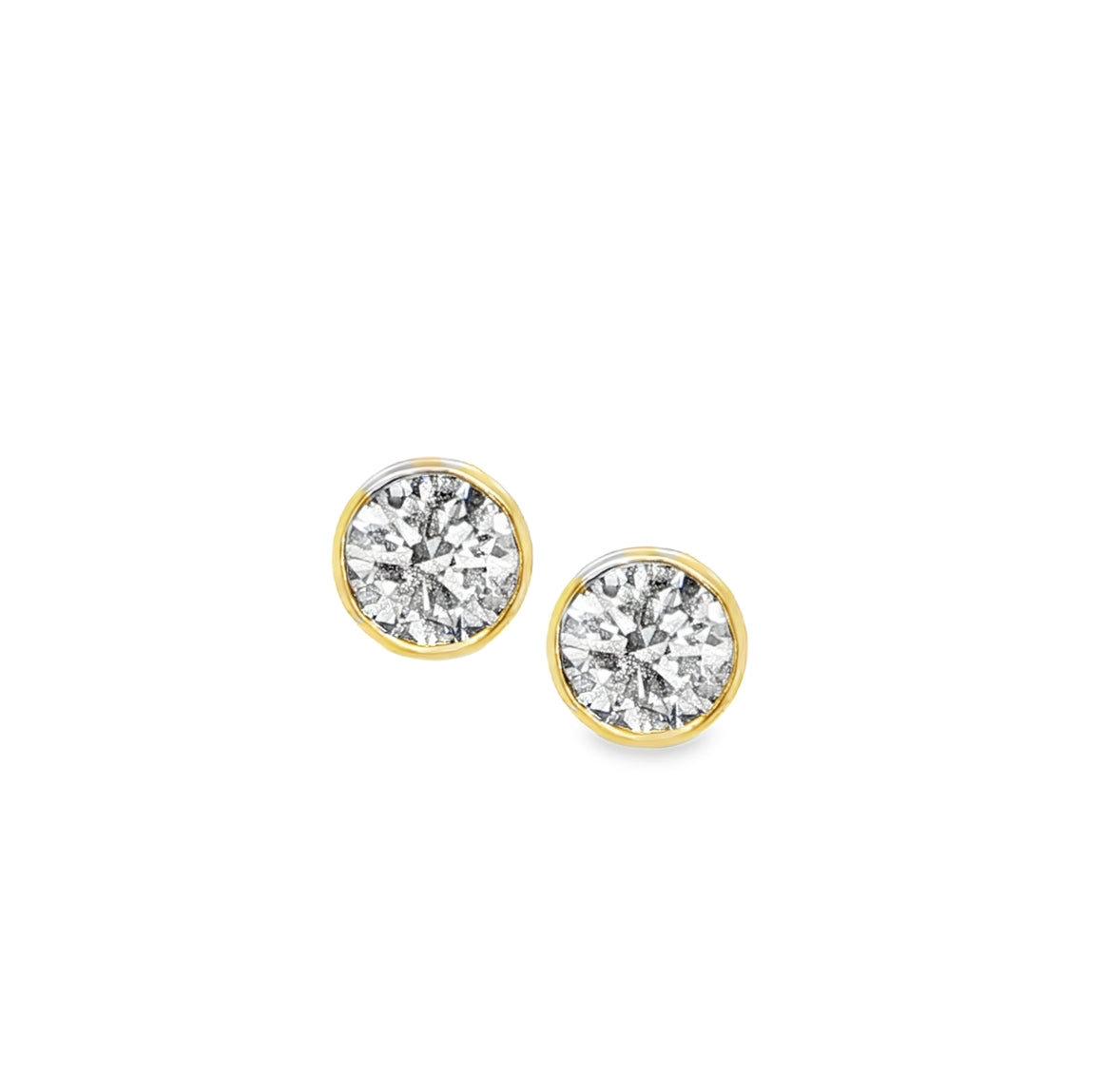 LAB ROUND CUT DIAMOND STUDS