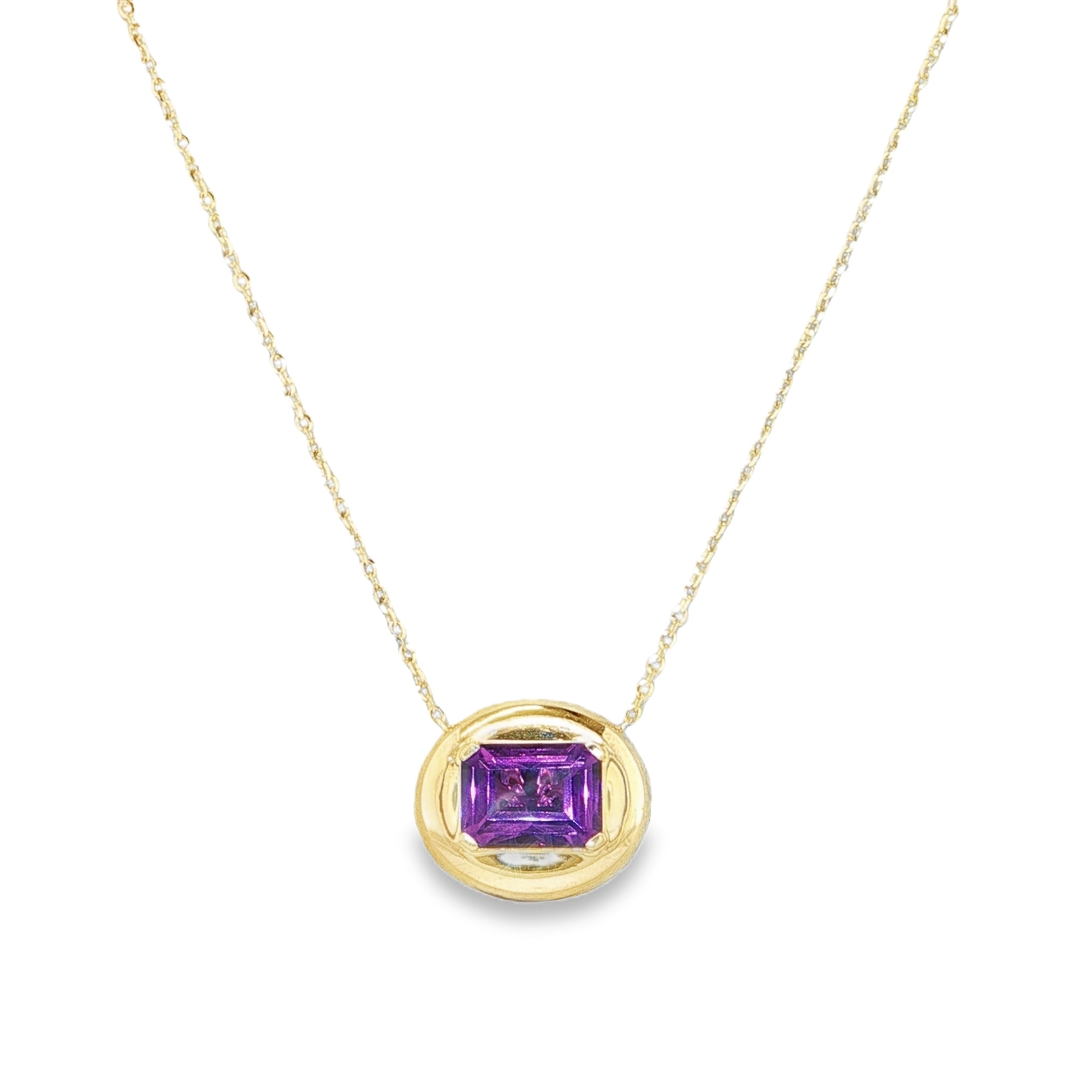 Purple Amethyst Bubble Necklace
