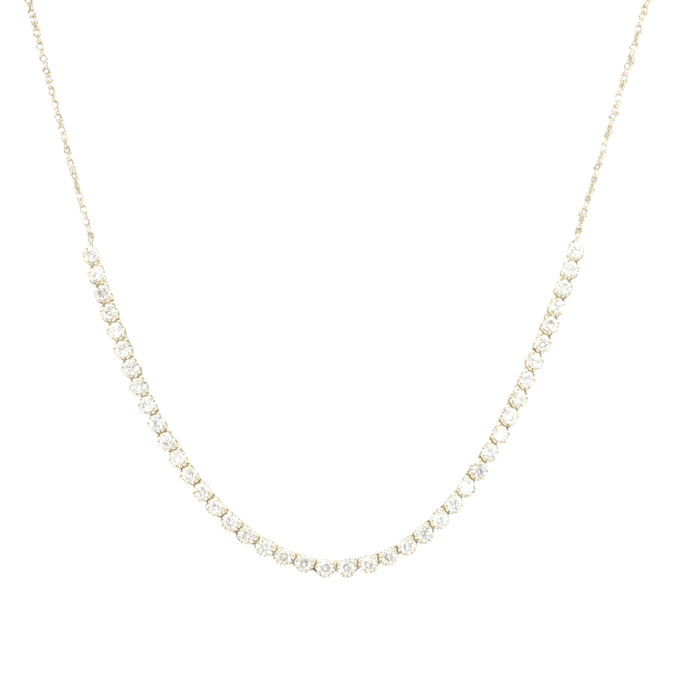 Diamond Section Necklace