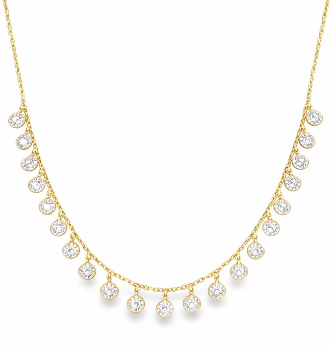 DIAMOND FRINGE NECKLACE