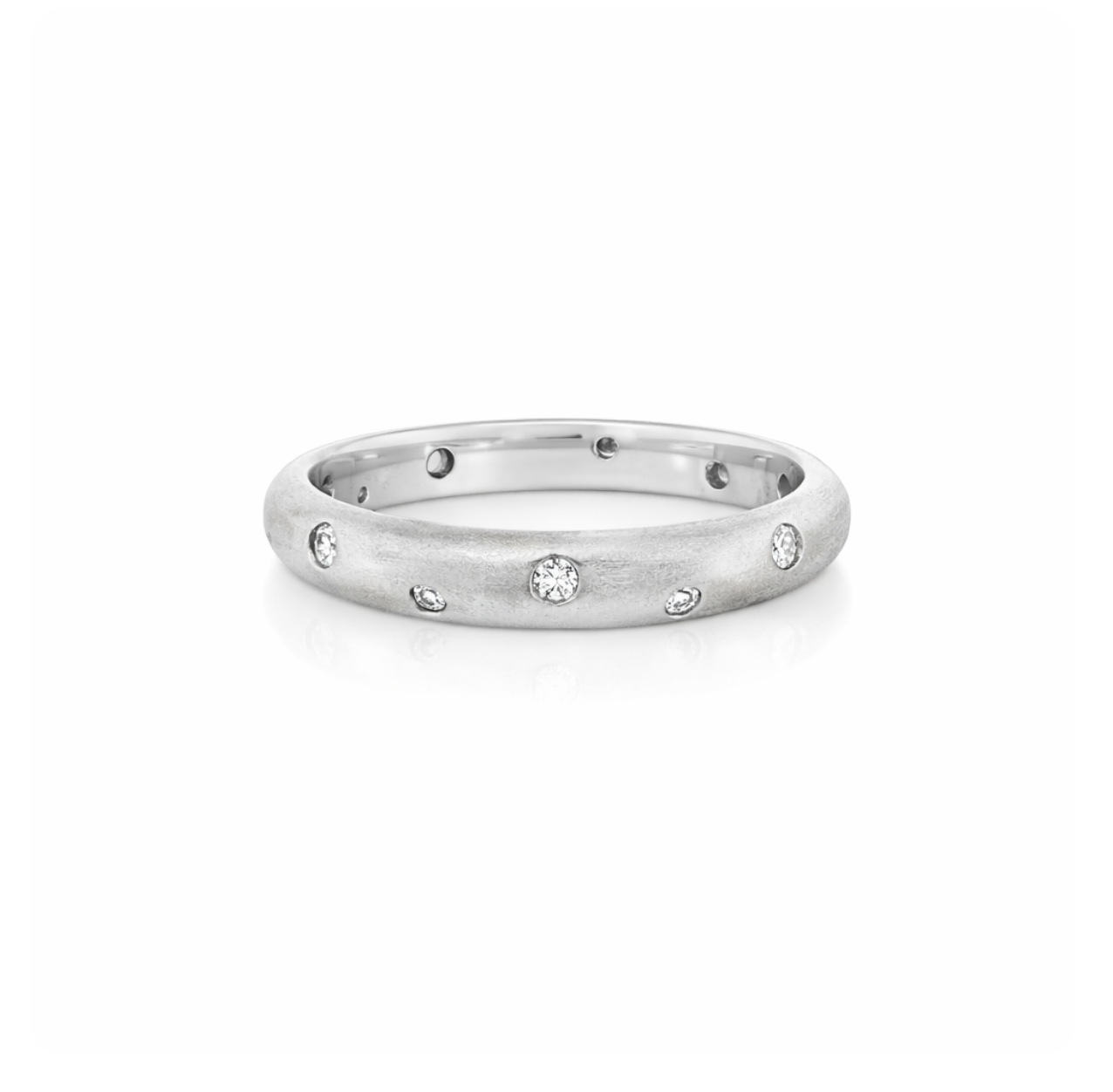 MATTE SCATTERED DIAMOND RING