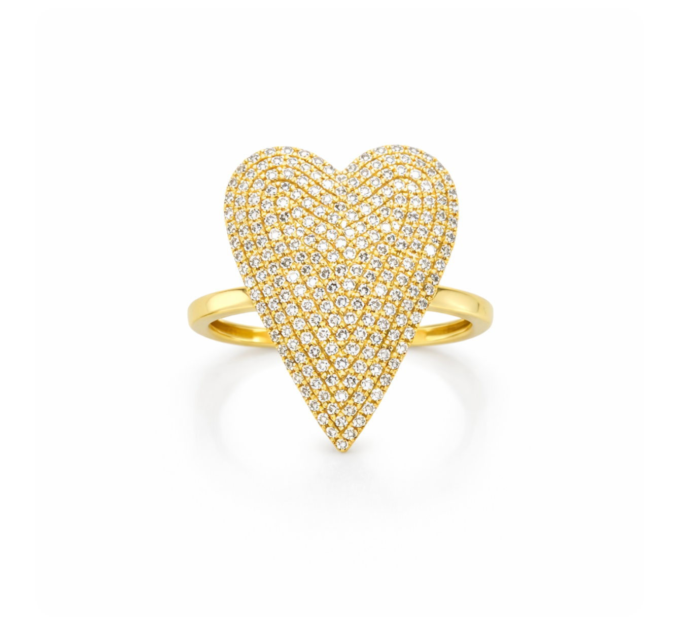DIAMOND HEART RING