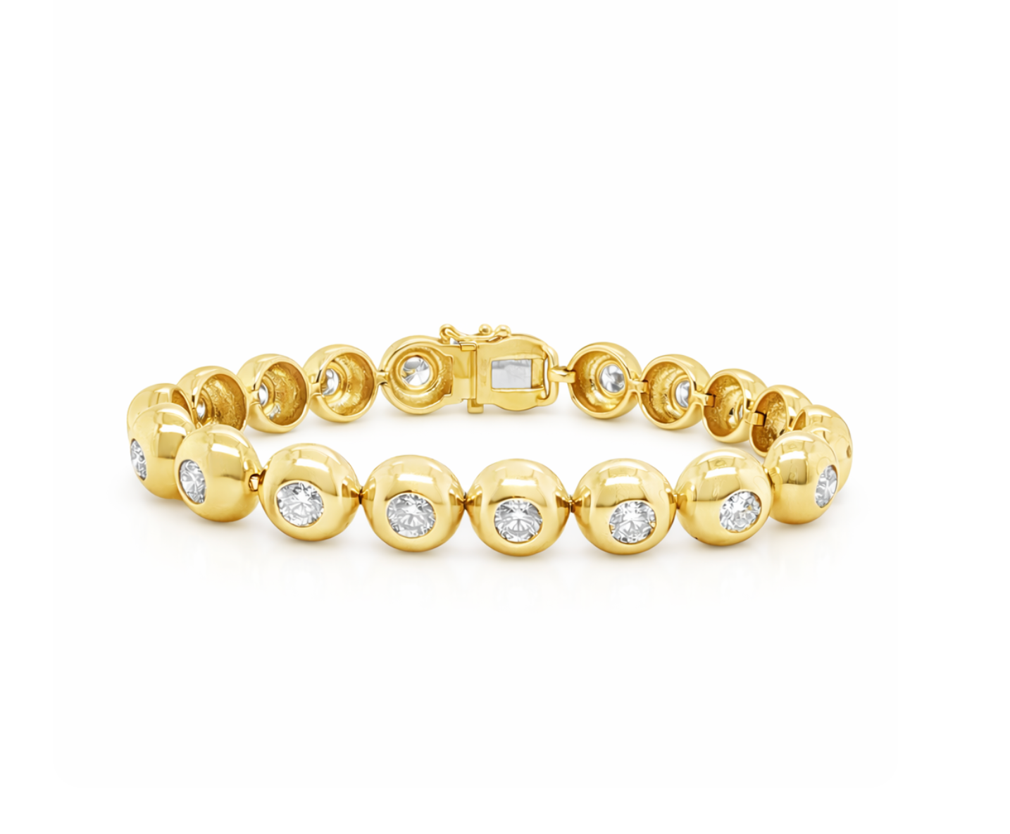 BEZEL SET DIAMOND BRACELET