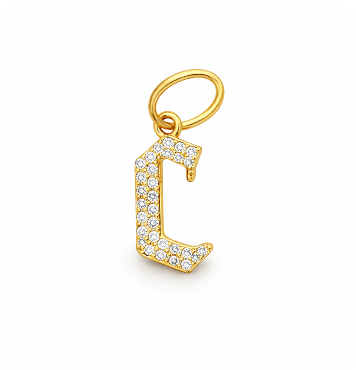 DIAMOND "C" INITIAL CHARM