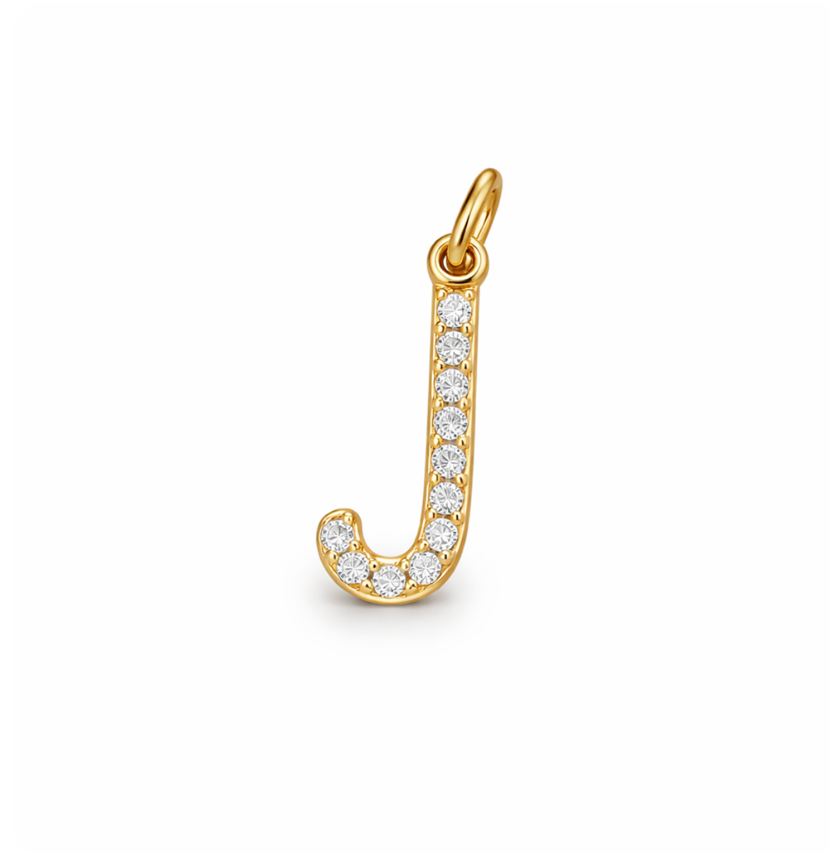 DIAMOND "J" INITIAL CHARM