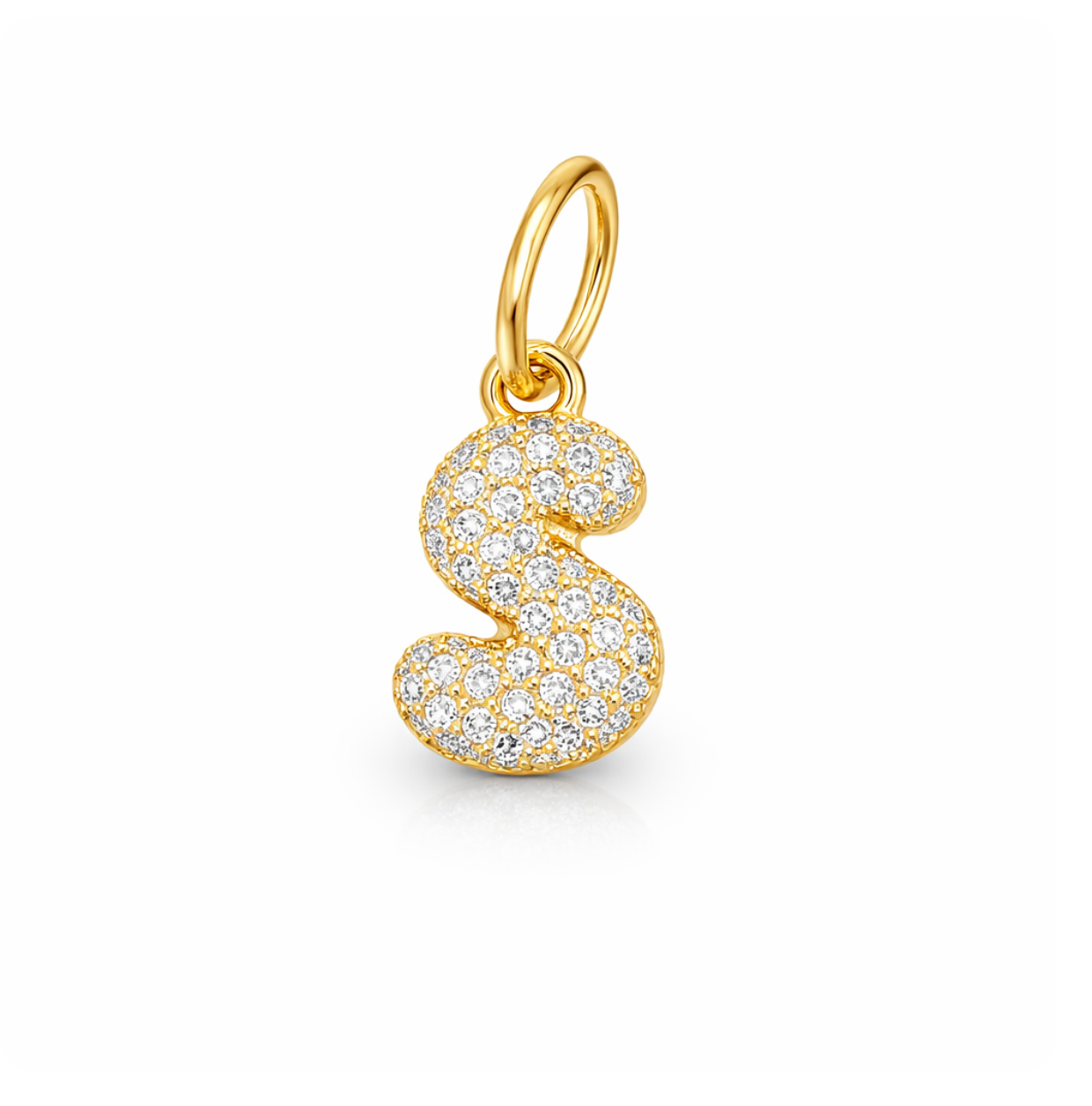 DIAMOND "S" BUBBLE CHARM