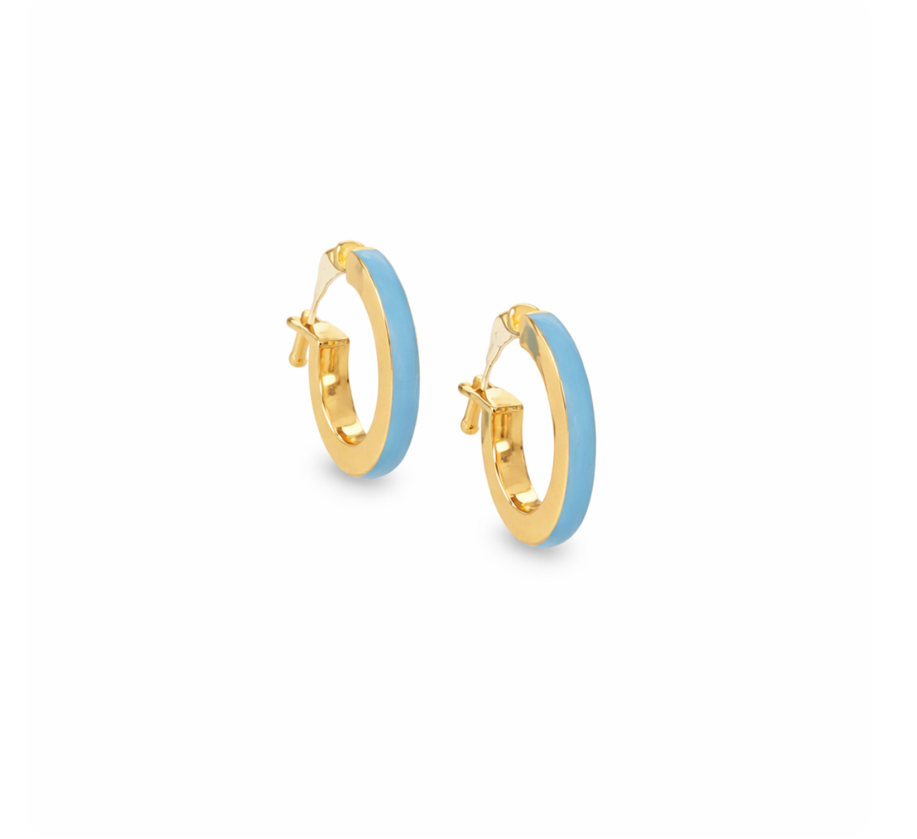 LIGHT BLUE ENAMEL HUGGIES