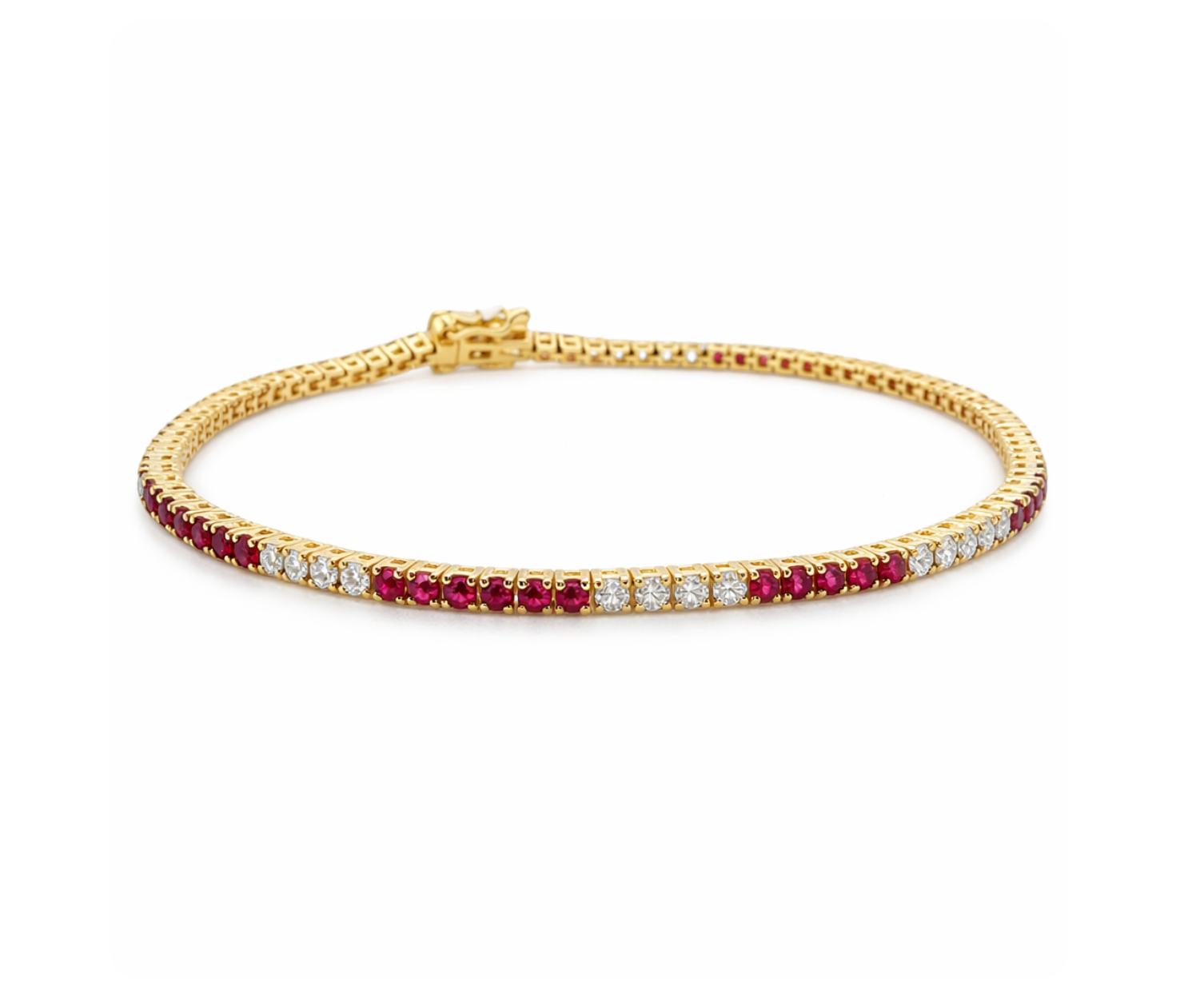 RUBY & DIAMOND TENNIS BRACELET
