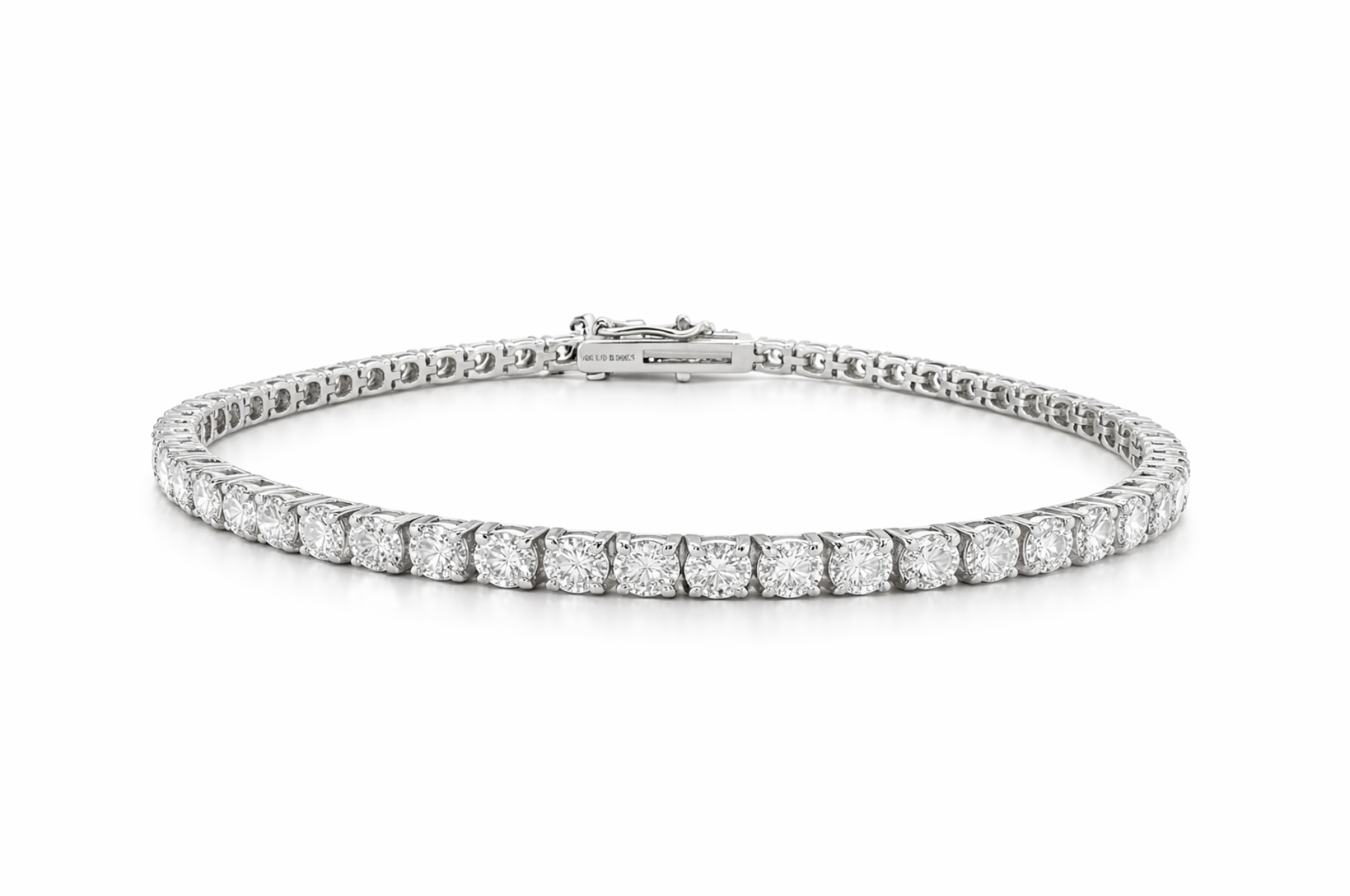 ROUND LAB DIAMOND TENNIS BRACELET