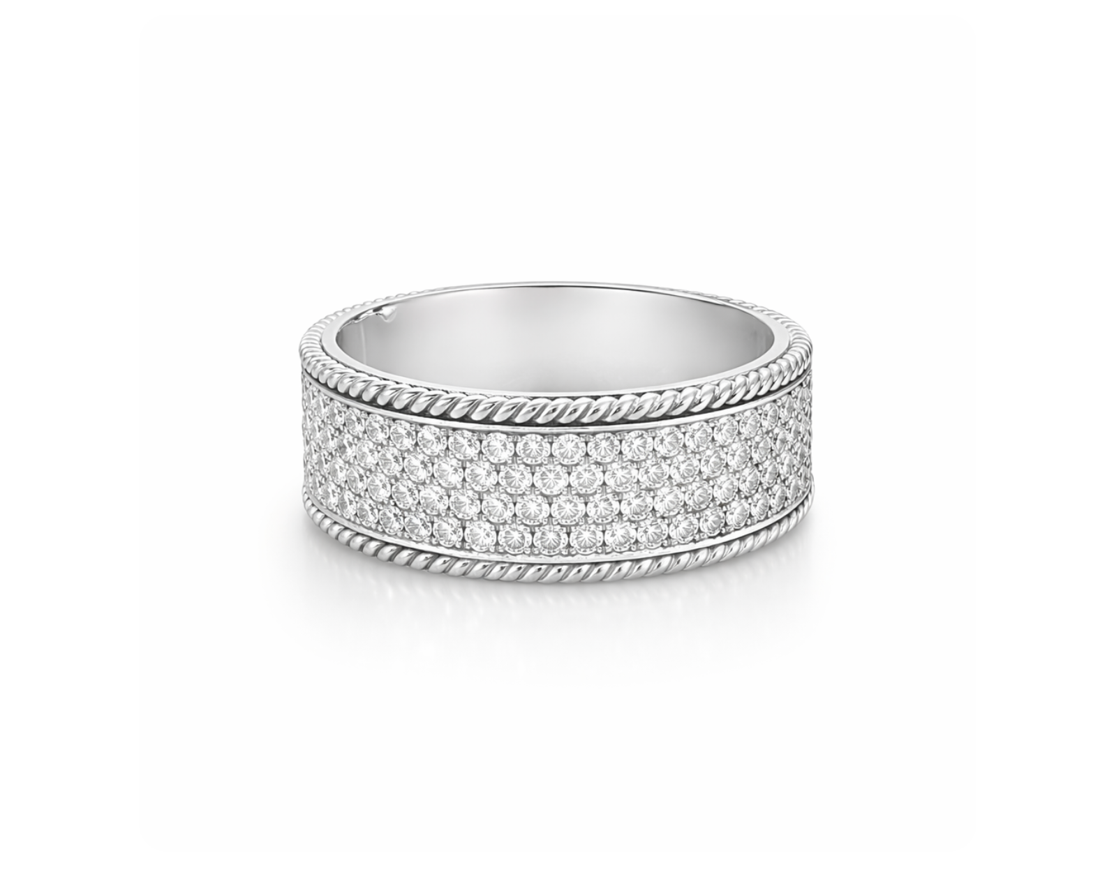 DIAMOND & ROPE RING
