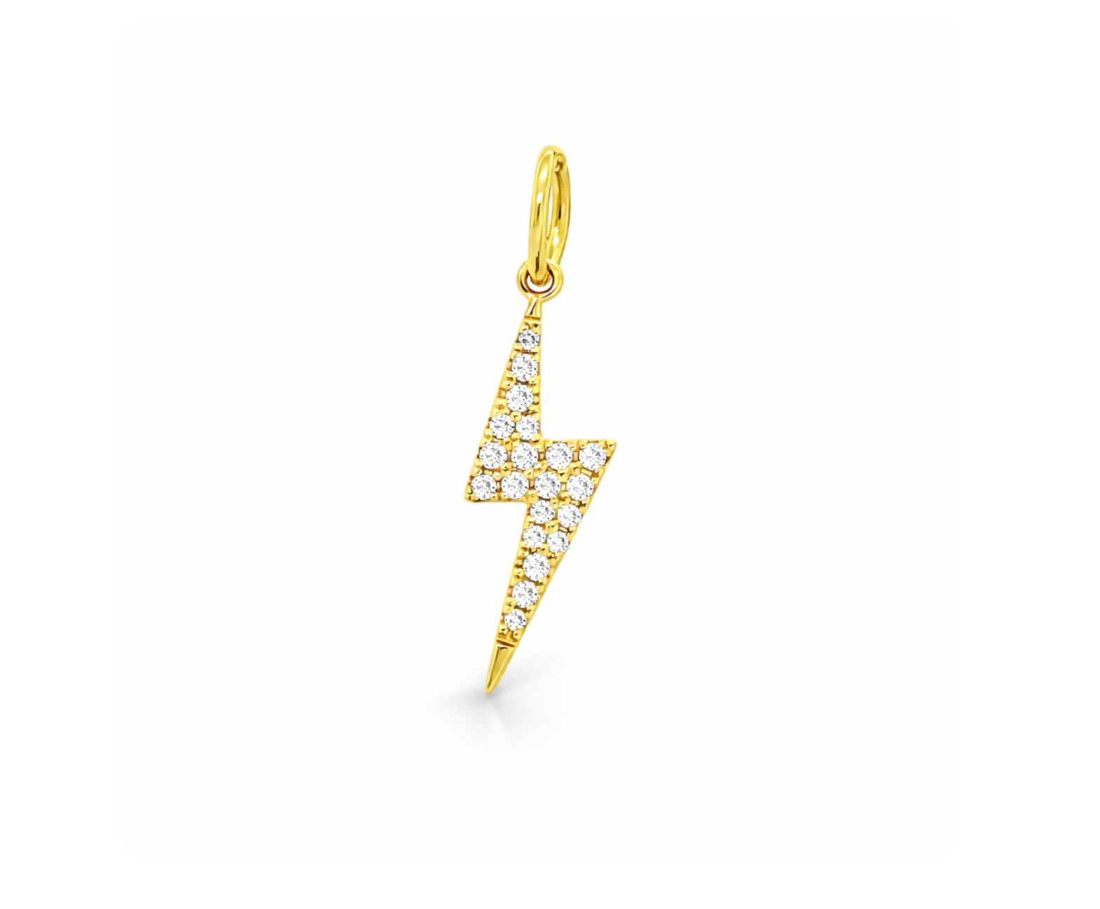 DIAMOND LIGHTENING BOLT CHARM
