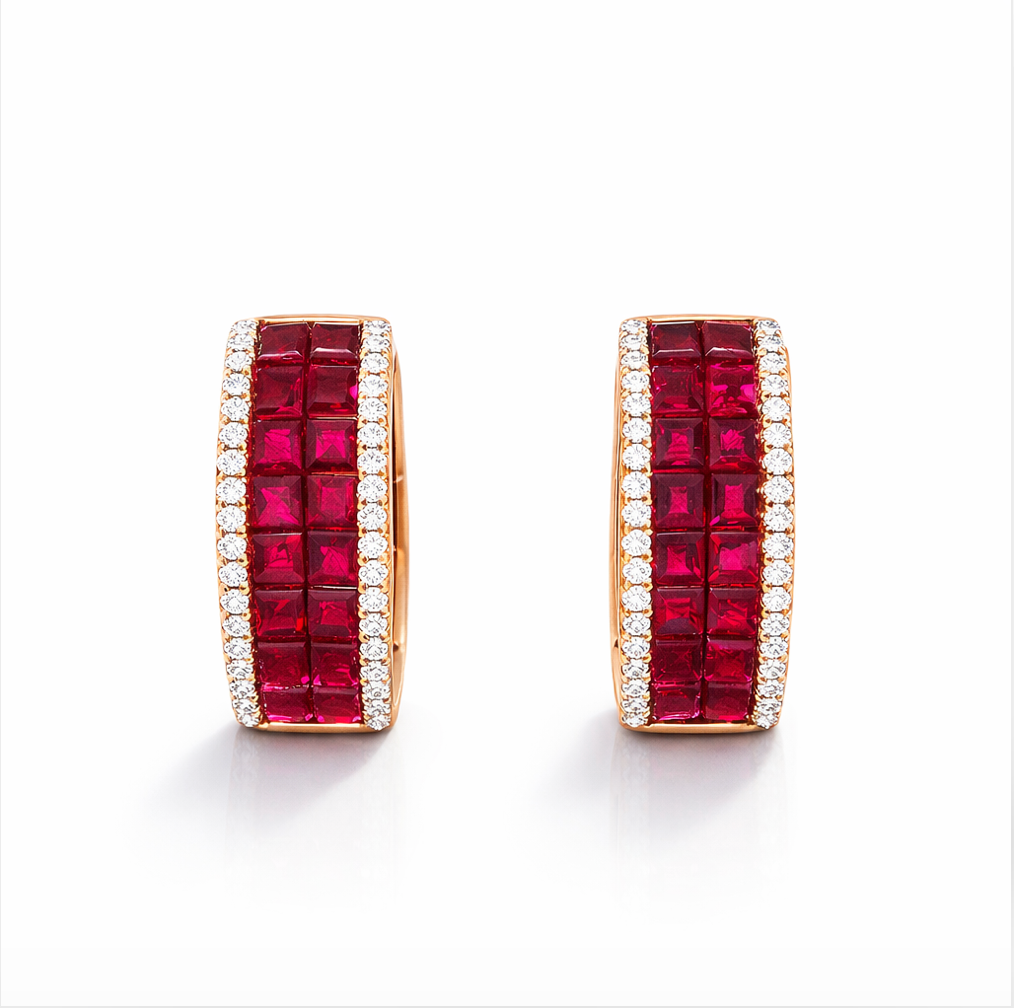 RUBY & DIAMOND HUGGIES