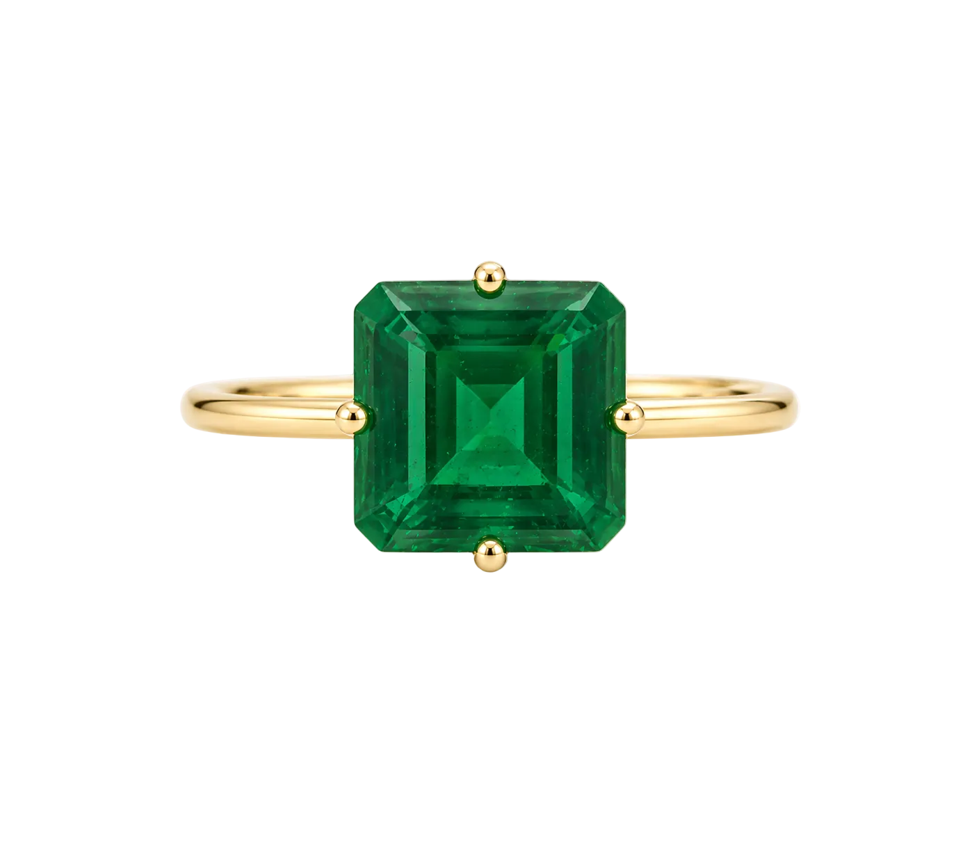 LAB EMERALD RING