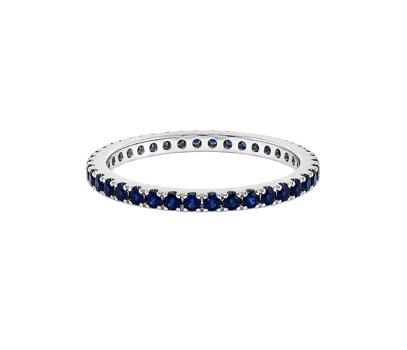 BLUE SAPPHIRE ETERNITY BAND RING