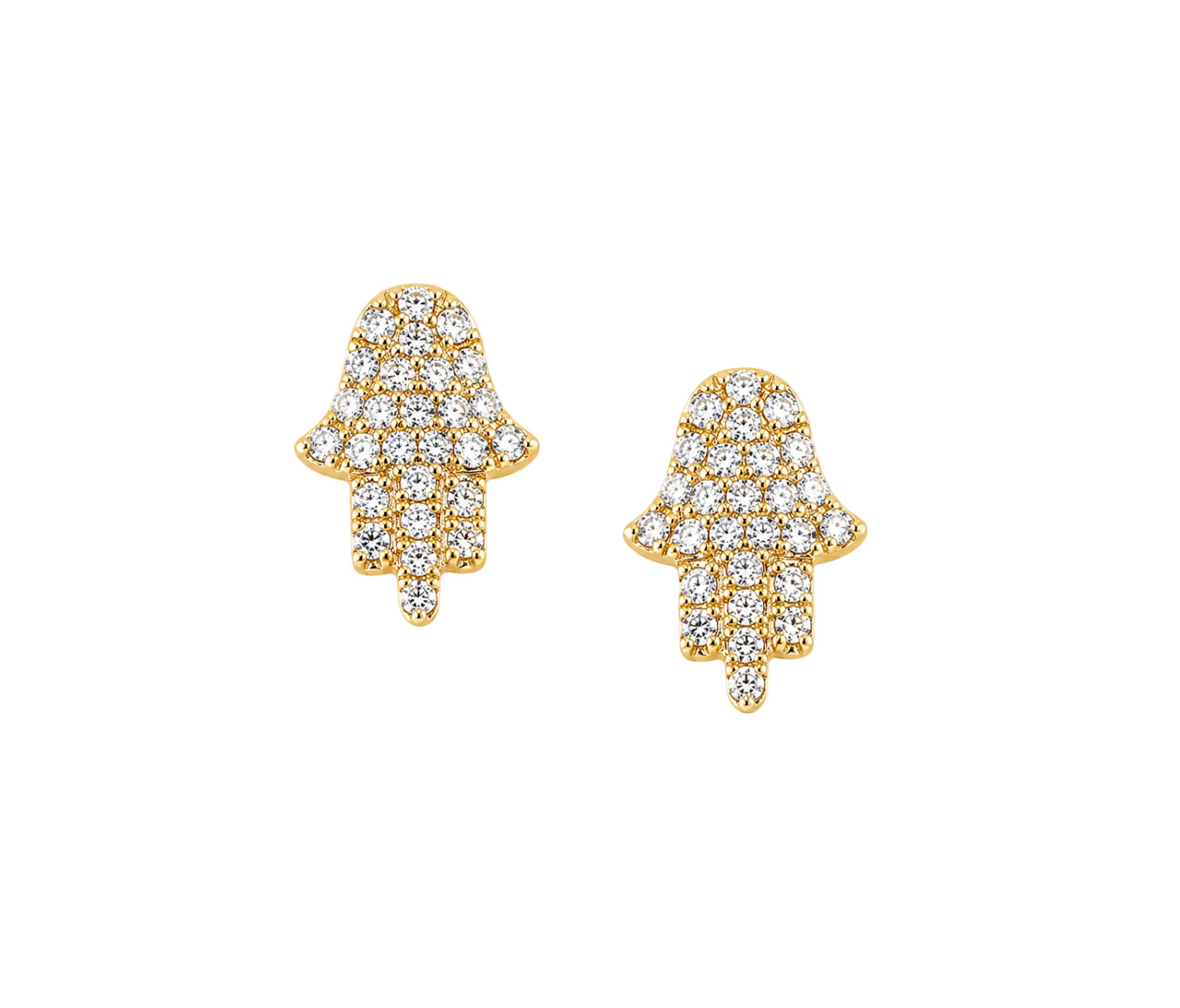 DIAMOND HAMSA STUDS