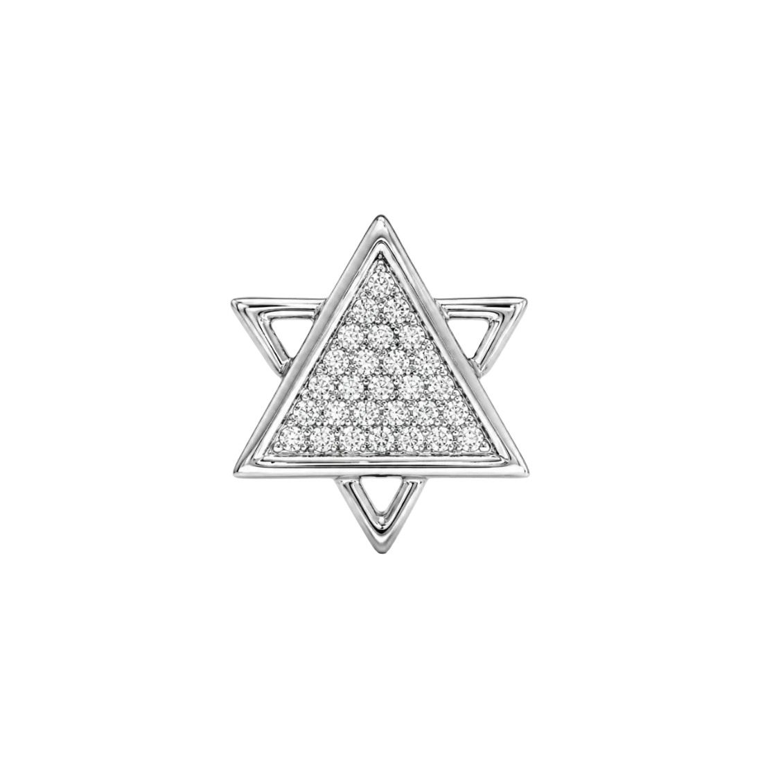 DIAMOND CENTER STAR OF DAVID CHARM