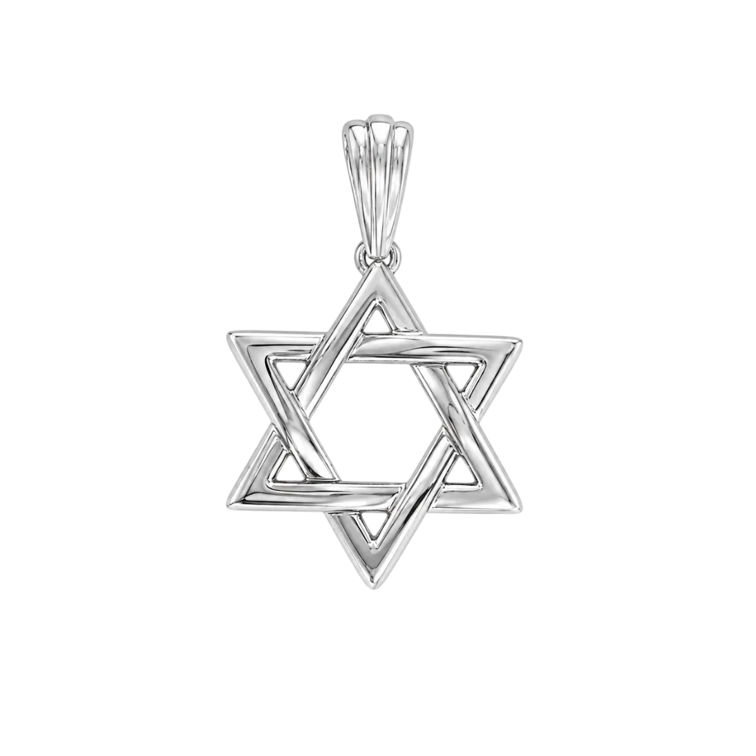 SILVER STAR OF DAVID CHARM