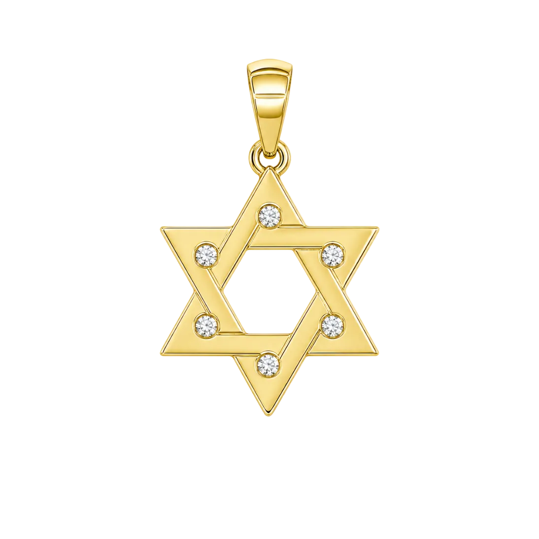 DIAMOND ACCENT STAR OF DAVID CHARM