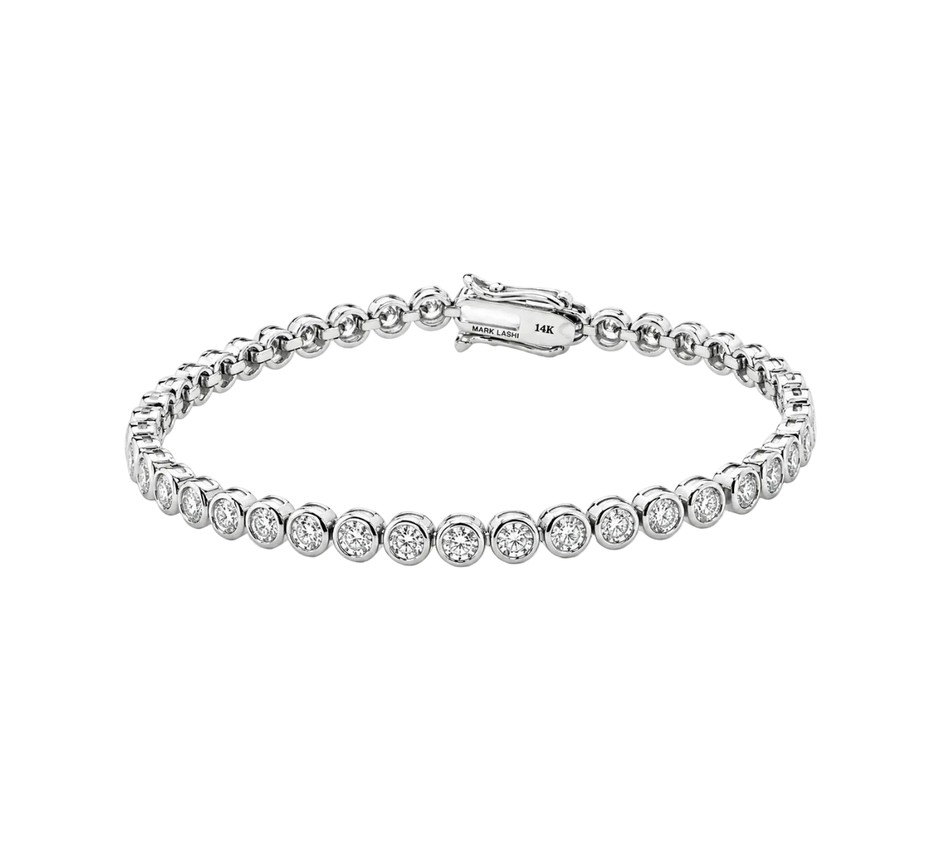BEZEL SET LAB DIAMOND TENNIS BRACELET
