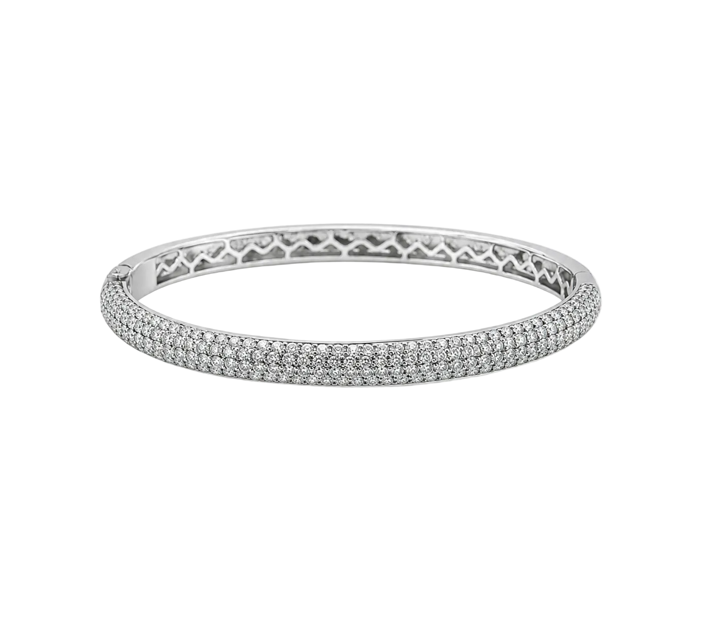 DOMED PAVÉ DIAMOND BANGLE
