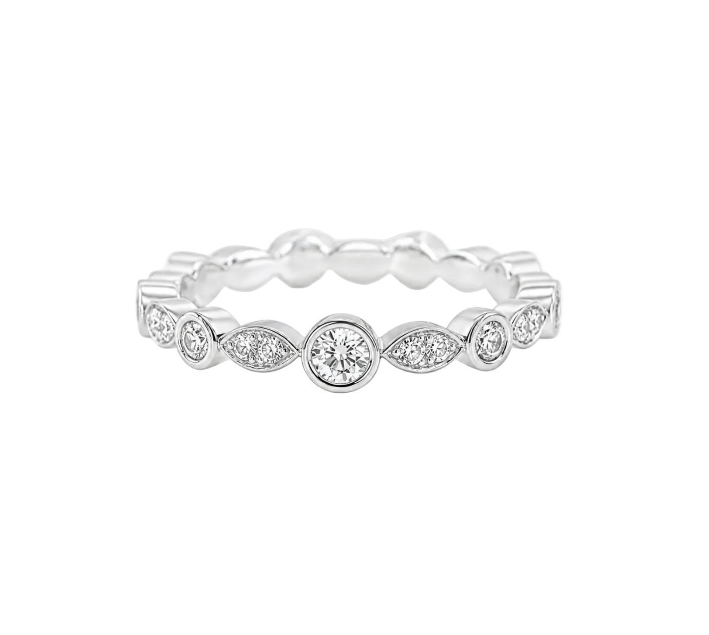 BEZEL DIAMOND ETERNITY RING