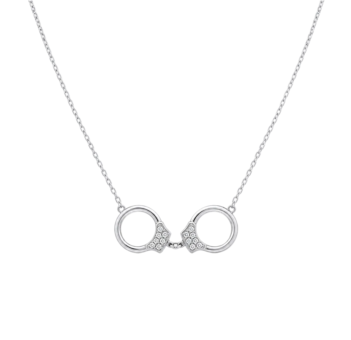 DIAMOND HANDCUFF NECKLACE