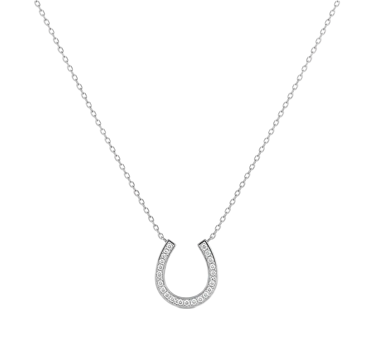 SMALL DIAMOND HORSE SHOE NECKLACE