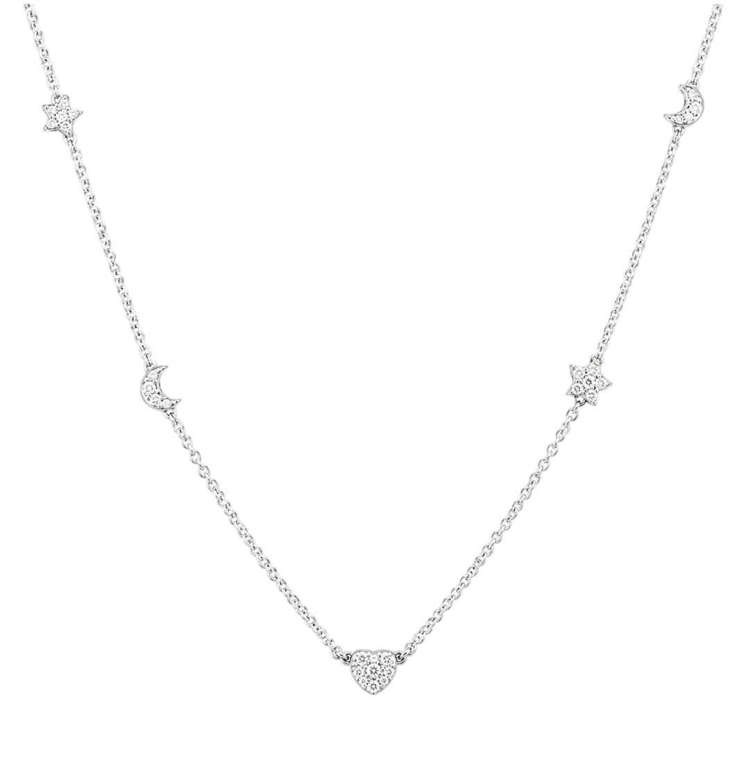 MULTI SHAPE DIAMOND NECKLACE