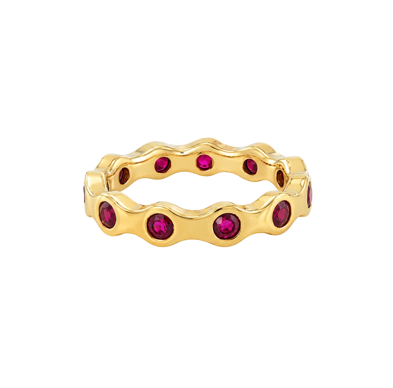 WAVY RUBY ETERNITY BAND