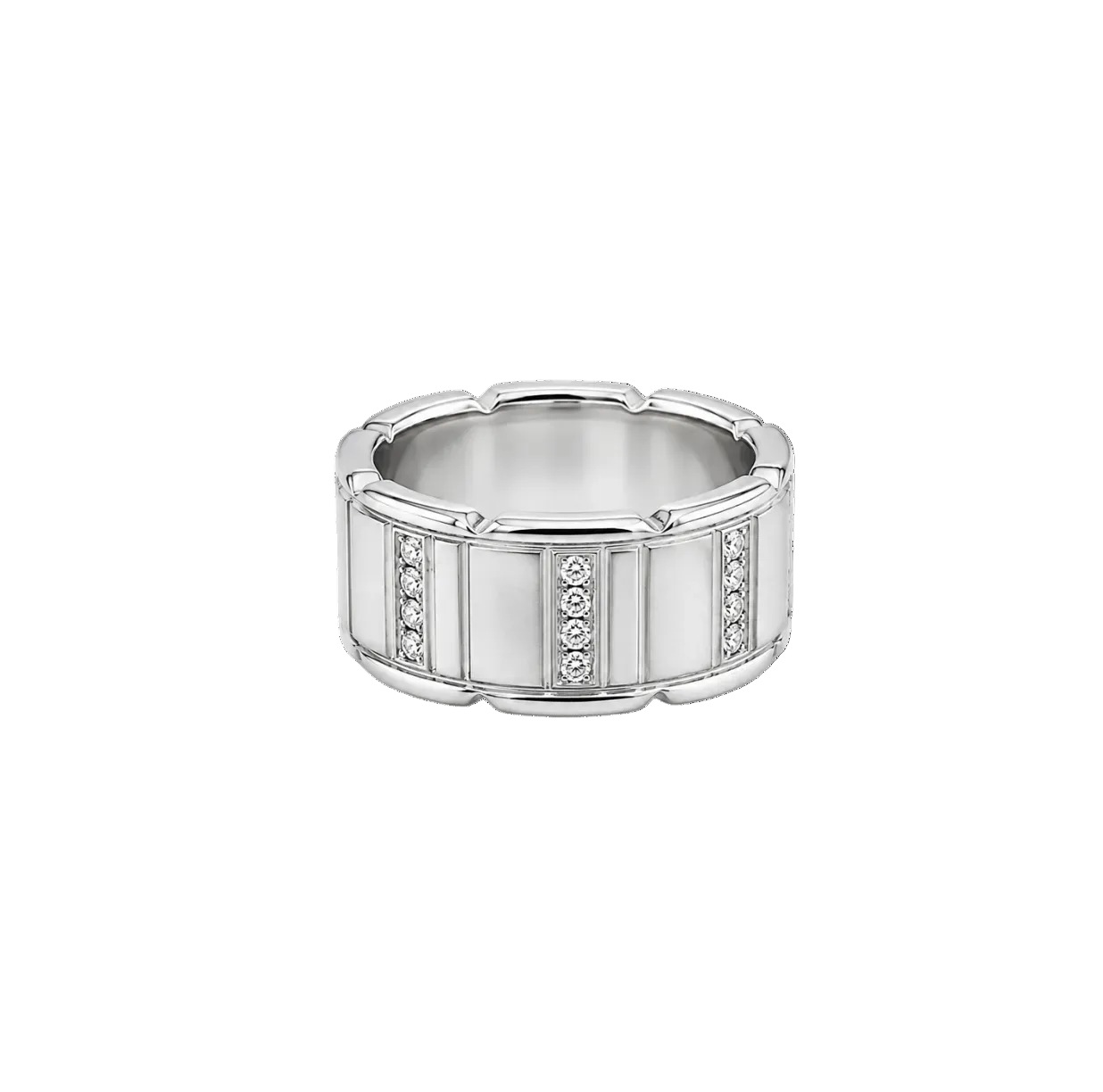 DIAMOND COLUMN BAND RING