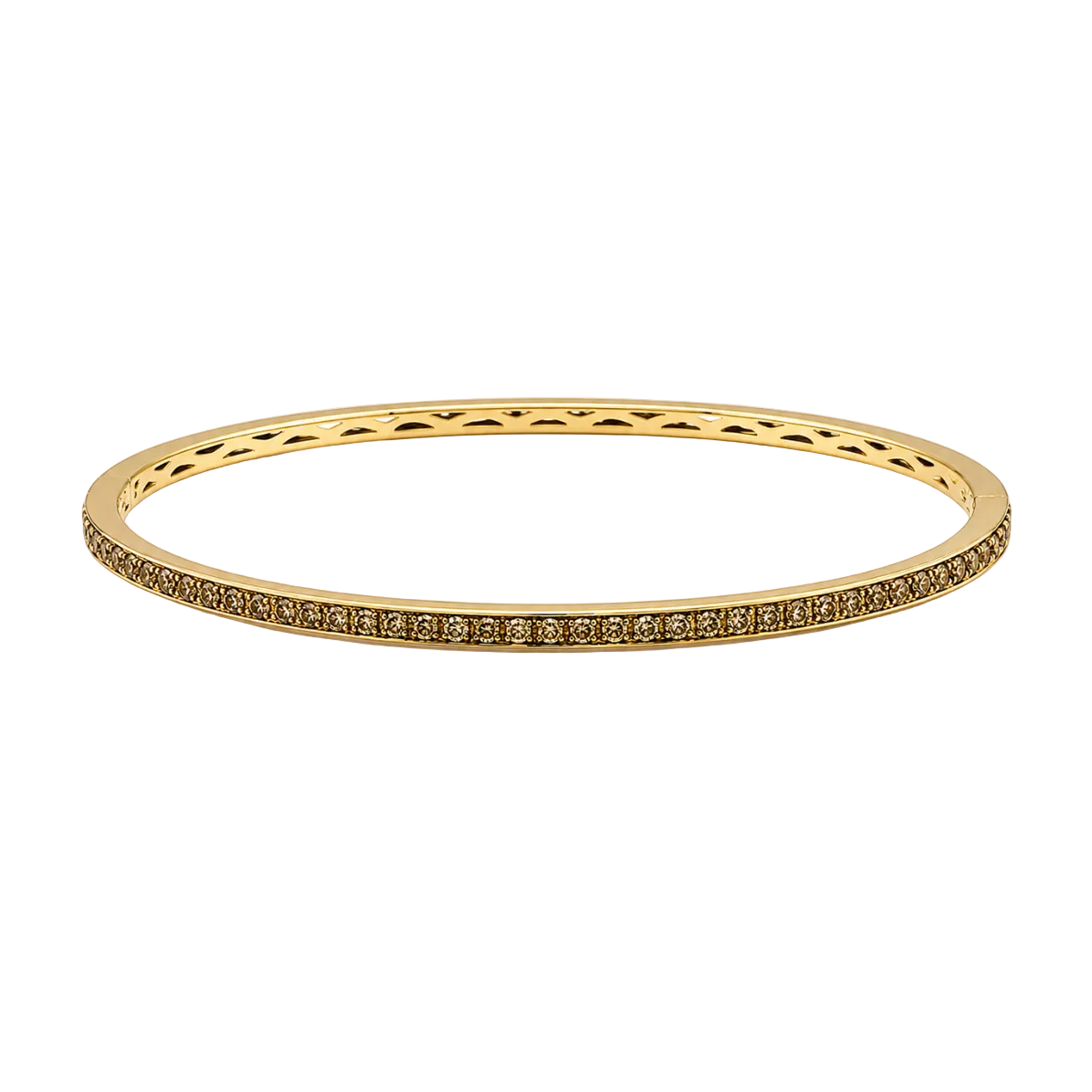 HALF YELLOW DIAMOND BANGLE