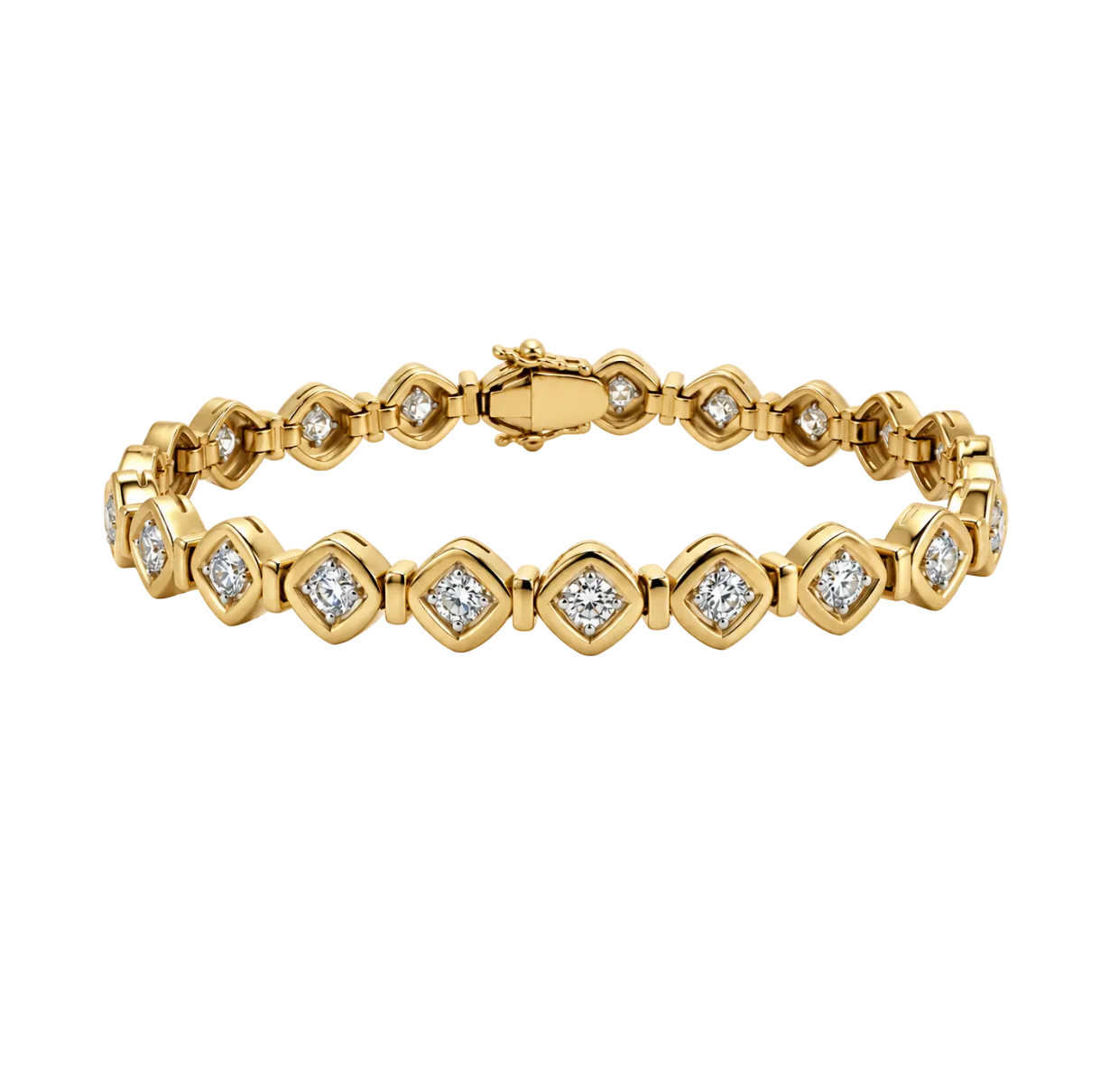 BEZEL SET DIAMOND BRACELET
