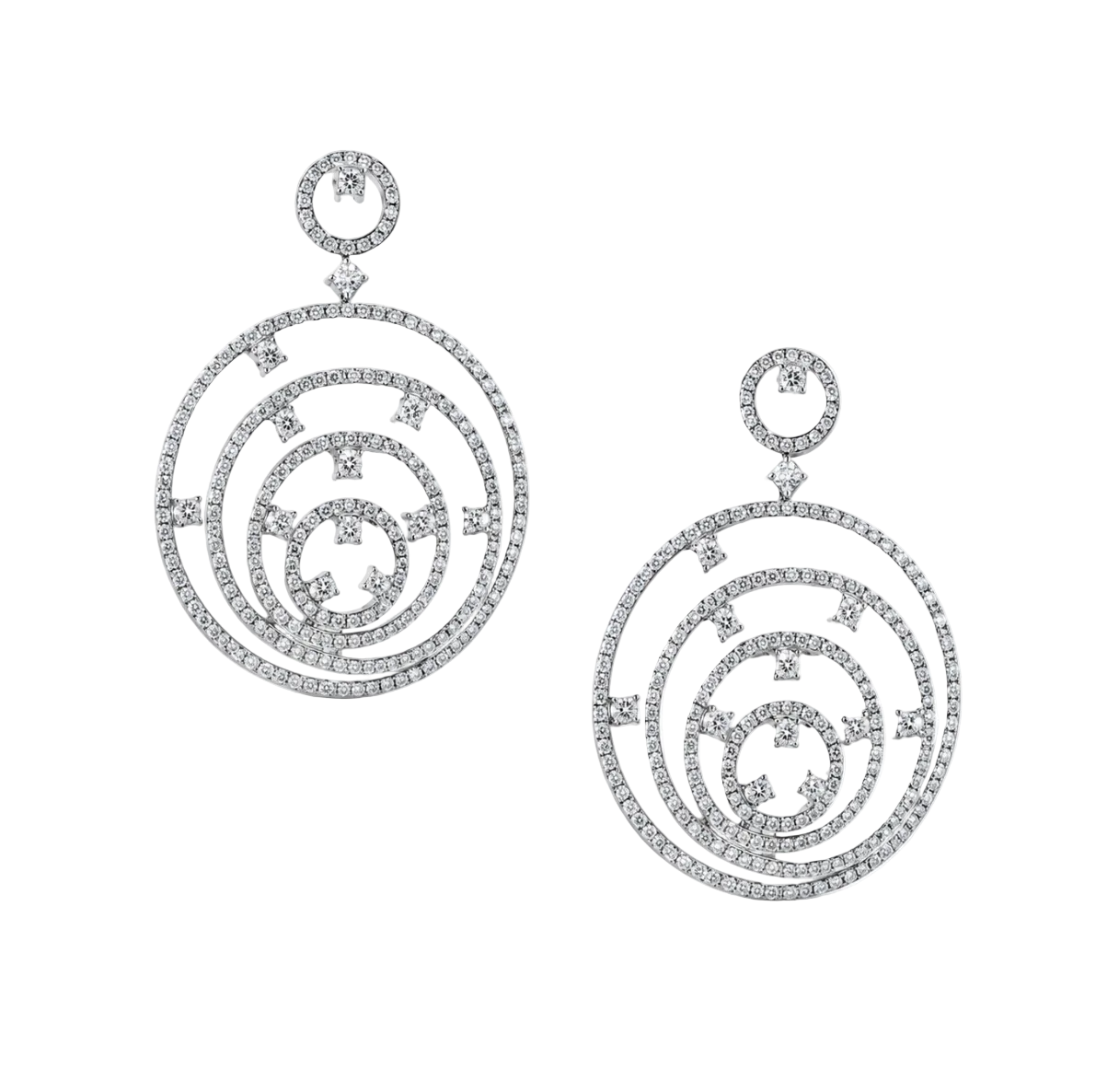 FANCY DIAMOND DANGLE EARRINGS