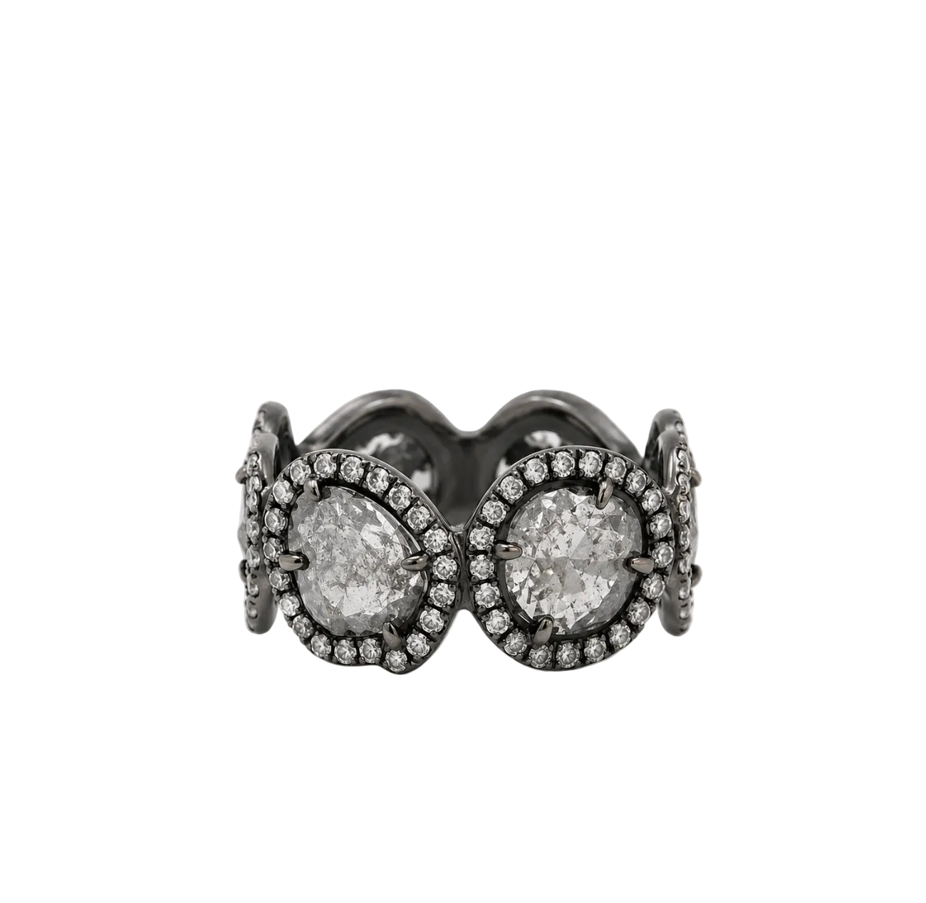 BLACKEND SLICED DIAMOND RING