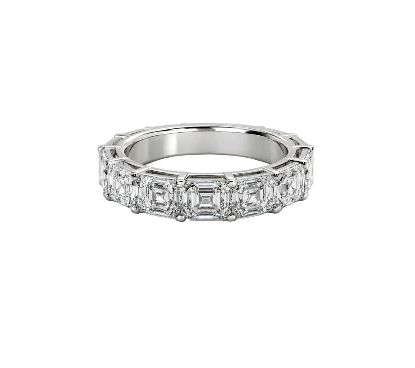 ASSCHER CUT DIAMOND BAND