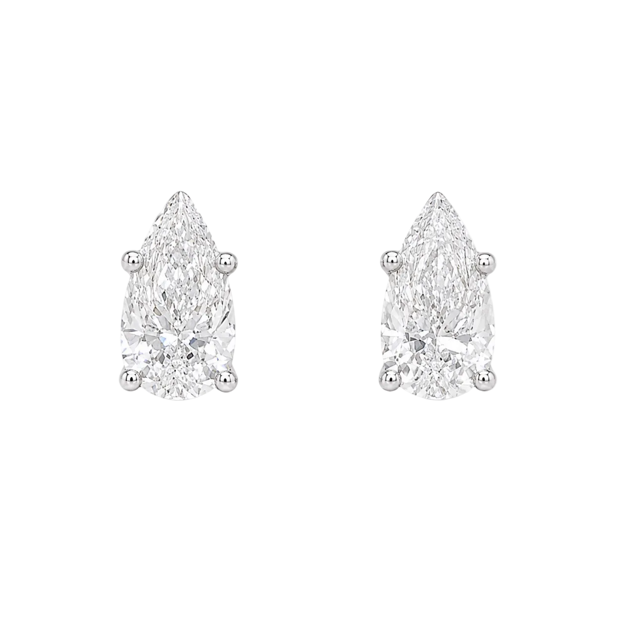 PEAR SHAPED DIAMOND STUDS