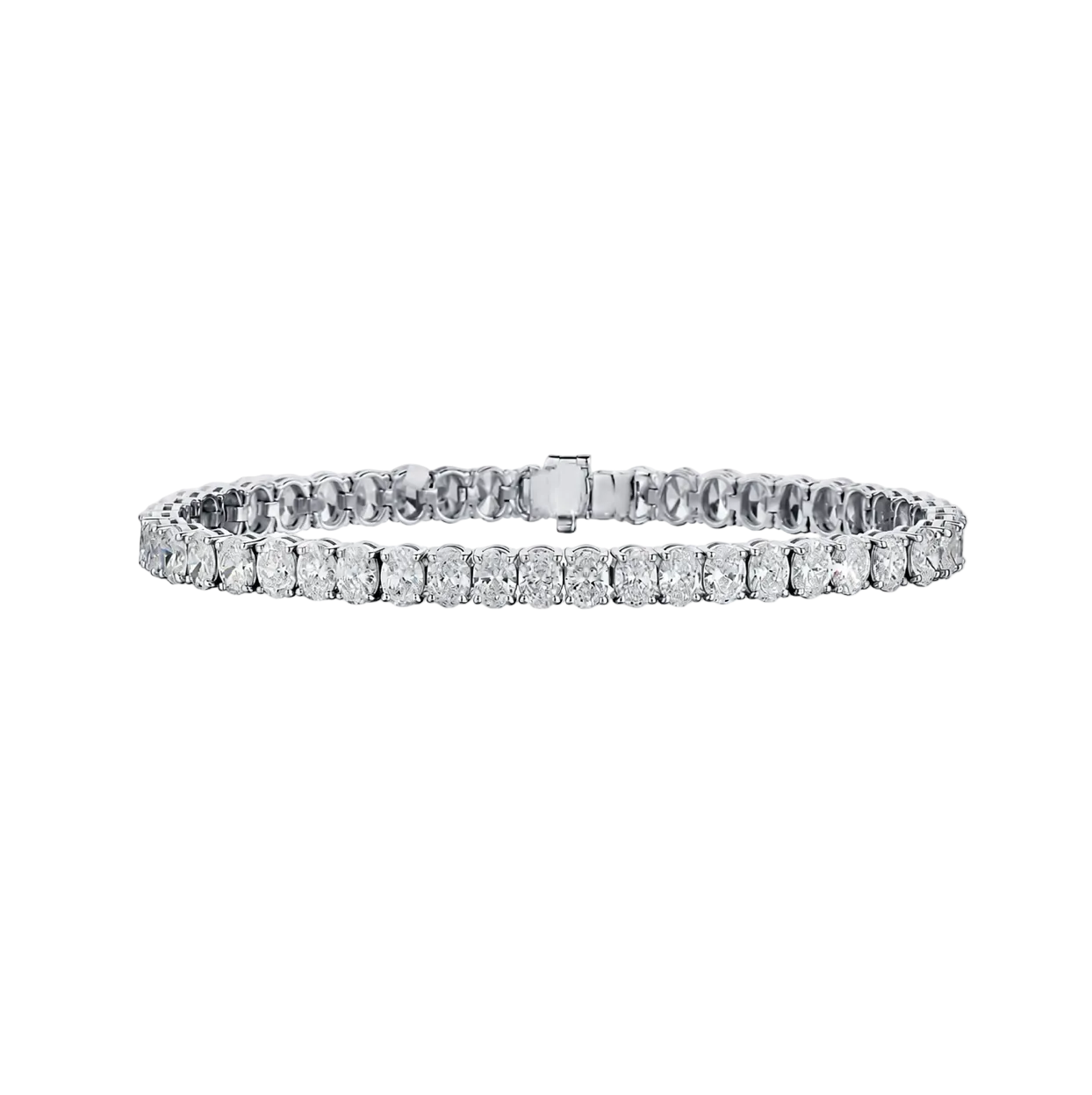 LAB OVAL DIAMOND TENNIS BRACELET