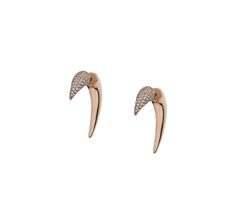 DIAMOND TUSK EARRINGS
