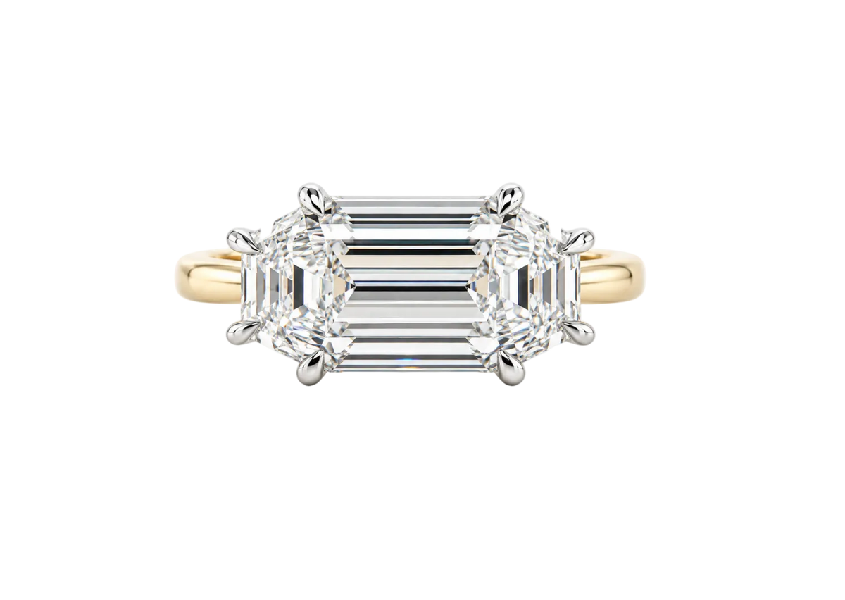 OCTAGONAL CUT DIAMOND RING