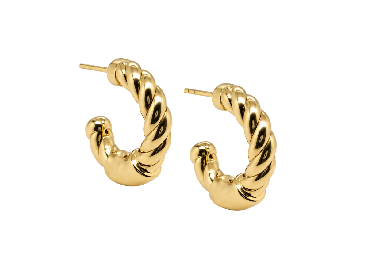 TWISTED ROPE HALF HOOPS