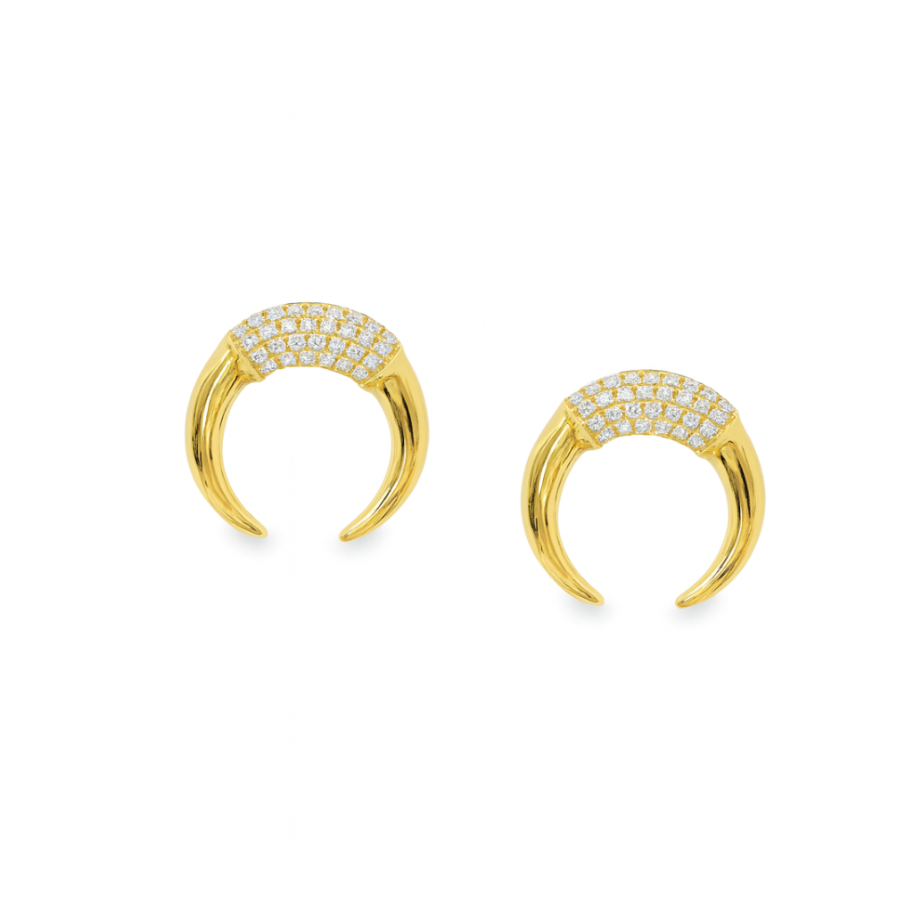 PAVÉ DIAMOND TUSK STUDS